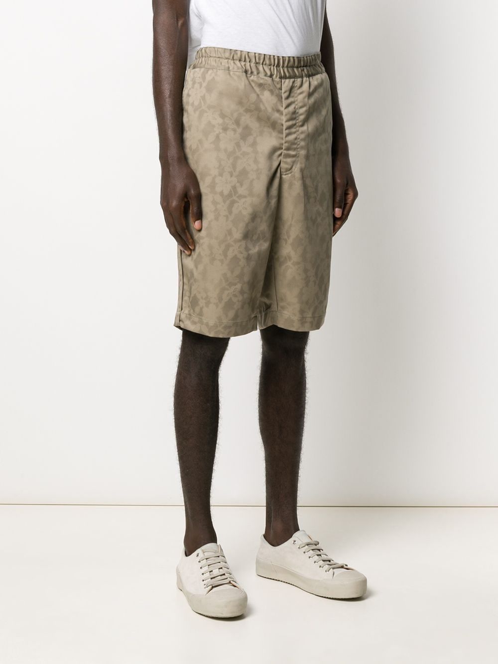Comme des Garcons Khaki floral print shorts Bermudas Comme des Garçon Size US 31 - 2 Thumbnail