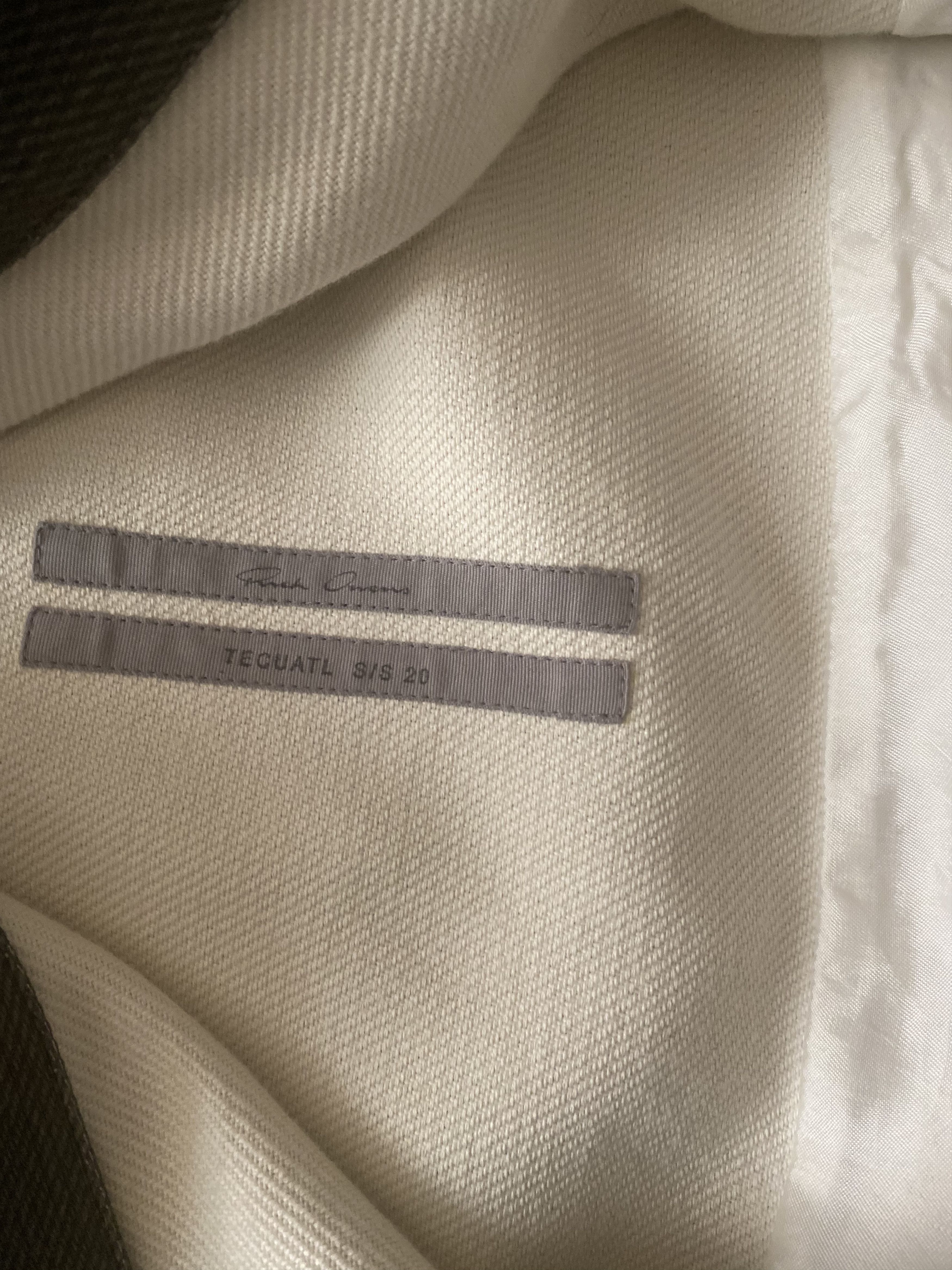 Rick Owens sz50 TECUATL Linen Grey Shirt Worker Thick Cotton Jacket Size US M / EU 48-50 / 2 - 9 Thumbnail
