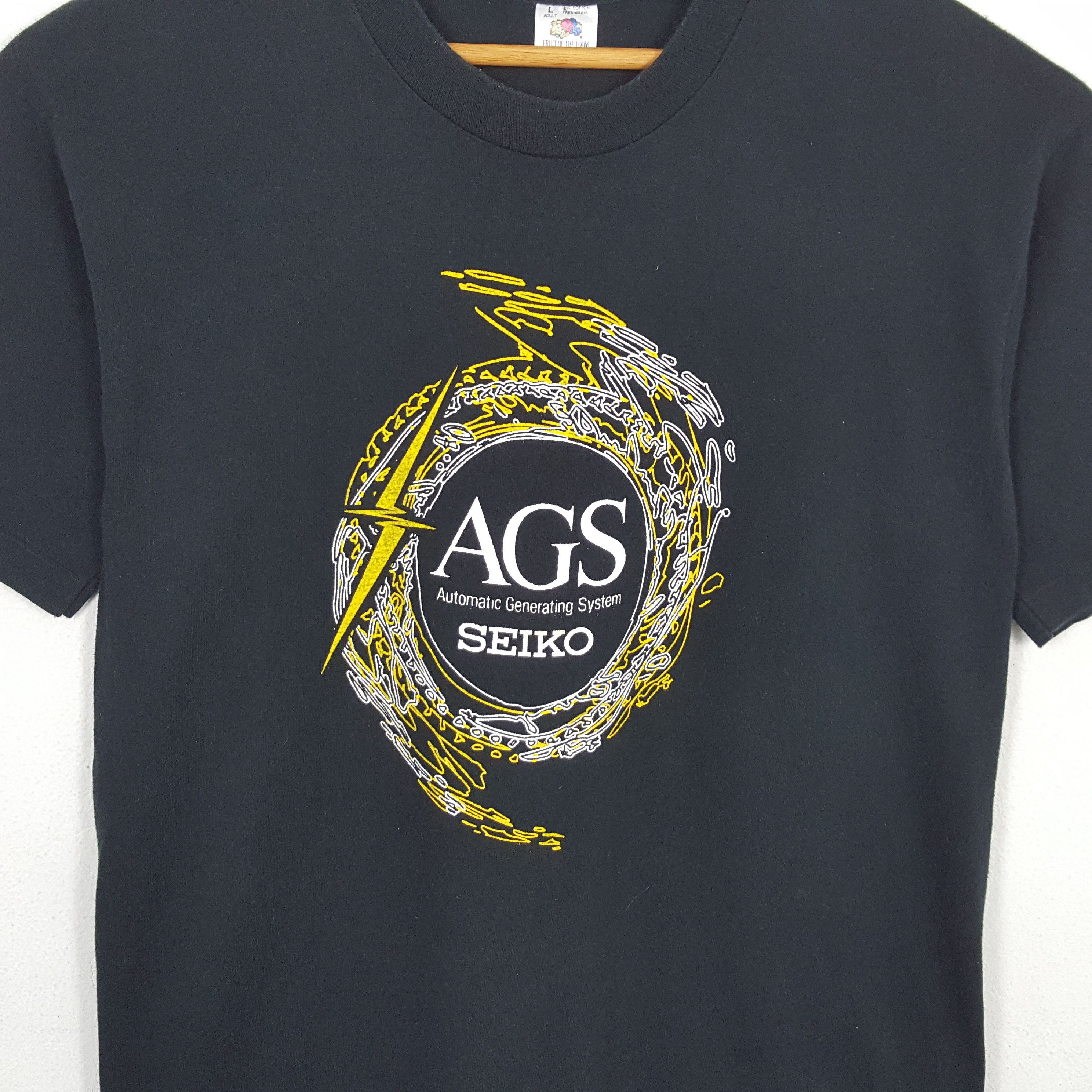 Seiko × Vintage Vintage AGS SEIKO Japanese Brand Vintage Watch T-Shirt Size US L / EU 52-54 / 3 - 2 Thumbnail