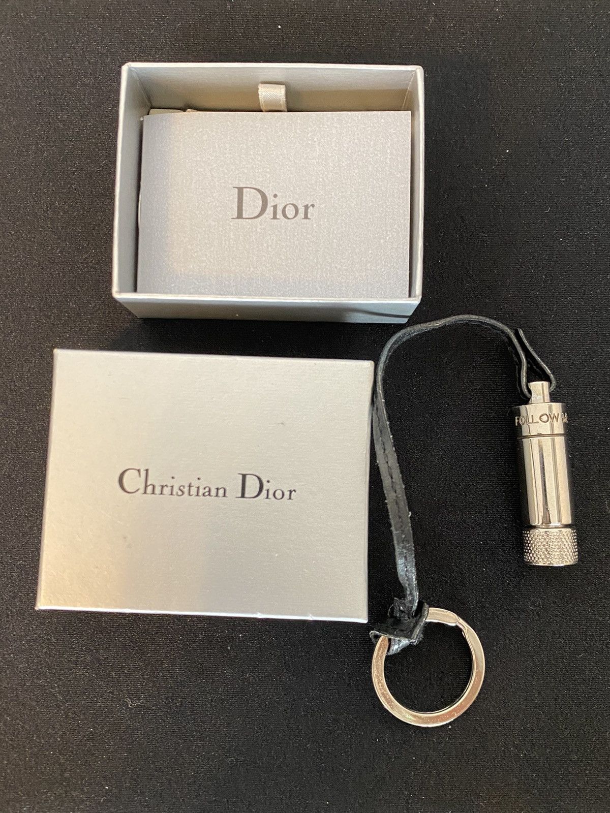 Dior × Hedi Slimane Dior Homme SS03 'FOLLOW ME' Metal VIAL
