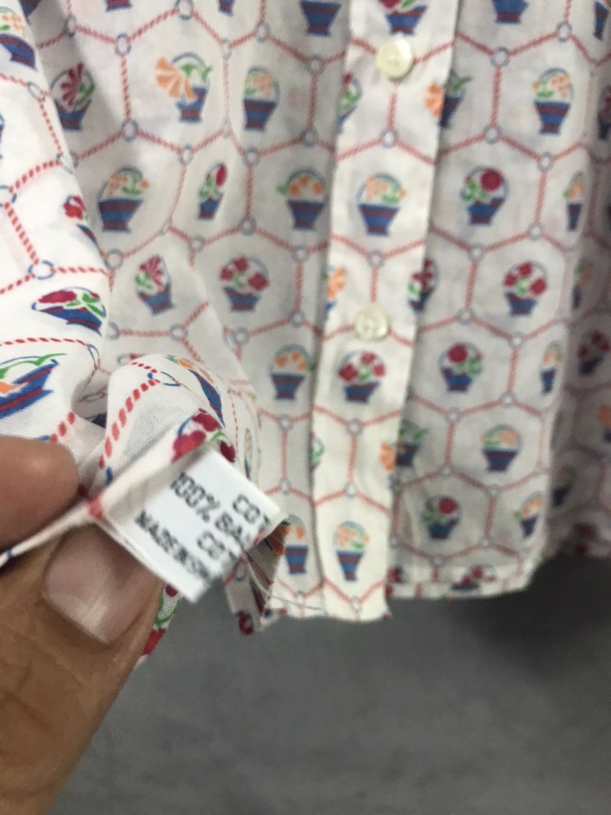 Celine Vintage CELINE Thin Cotton Button Shirt Size XS / US 0-2 / IT 36-38 - 5 Thumbnail