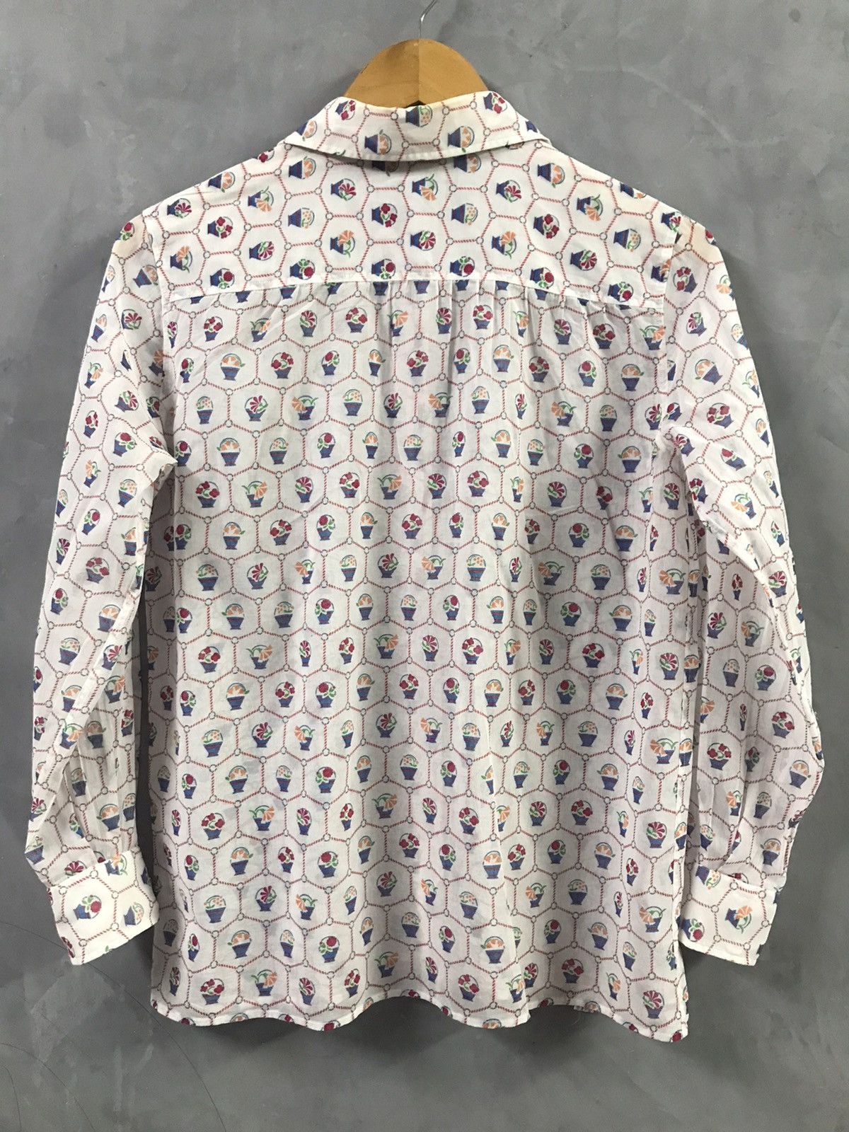 Celine Vintage CELINE Thin Cotton Button Shirt Size XS / US 0-2 / IT 36-38 - 3 Thumbnail