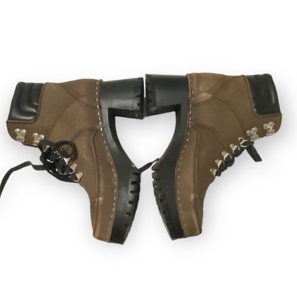 Swedish Hasbeens Swedish Hasbeens Boots, Trail Clog Boots, Brown Size 37EU Size US 7 / IT 37 - 3 Thumbnail