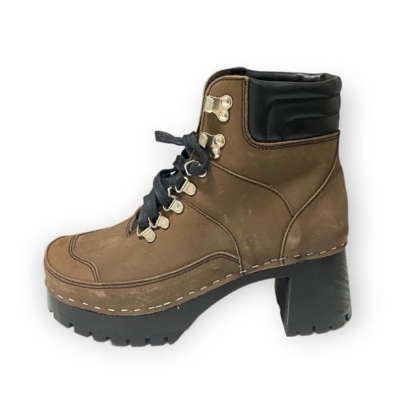 Swedish Hasbeens Swedish Hasbeens Boots, Trail Clog Boots, Brown Size 37EU Size US 7 / IT 37 - 6 Thumbnail