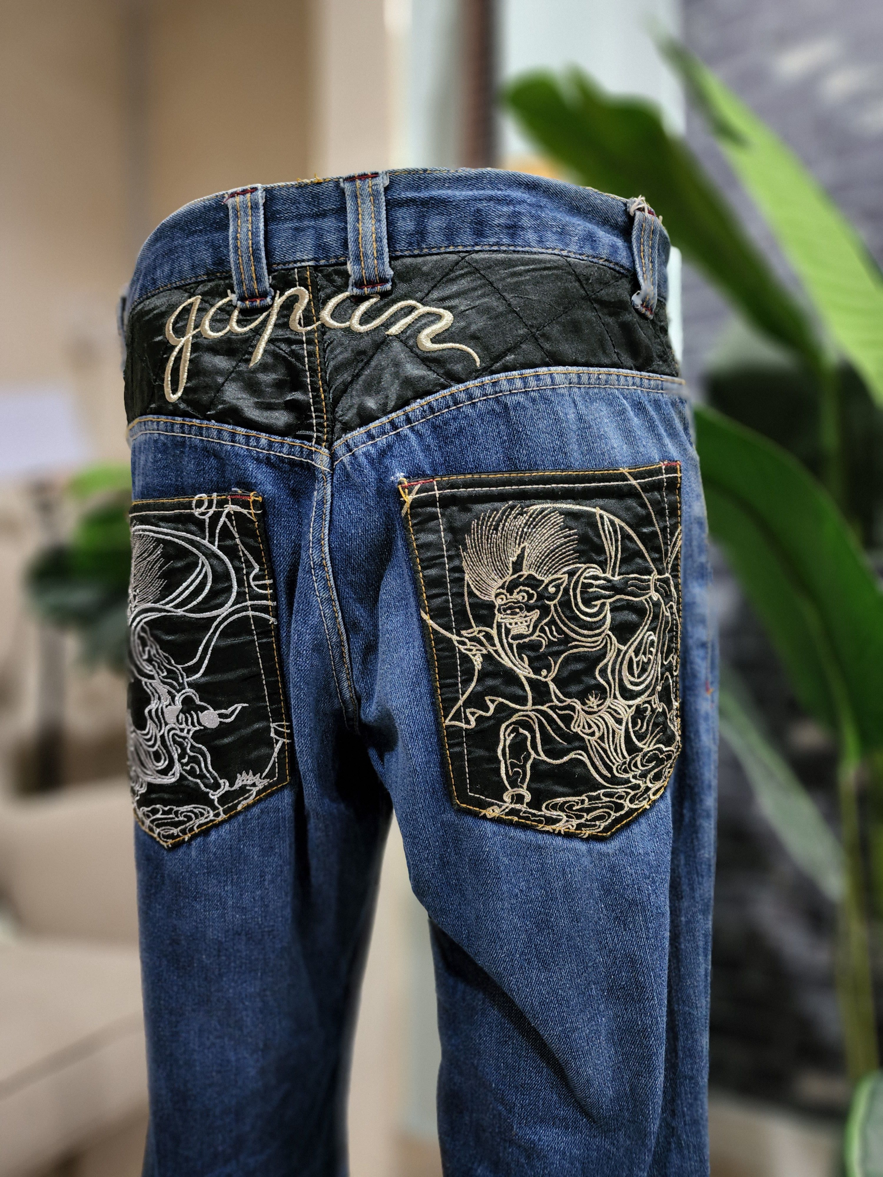 Japan Design💥 Karakuri Pocket Denime Jeans