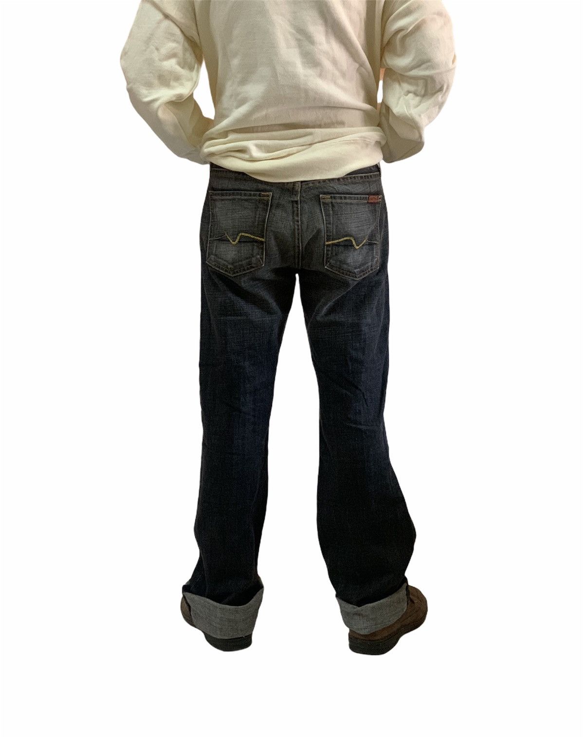 7 For All Mankind × Japanese Brand 7 for all mankind distress denim japanese brand Size US 28 / EU 44 - 14 Thumbnail