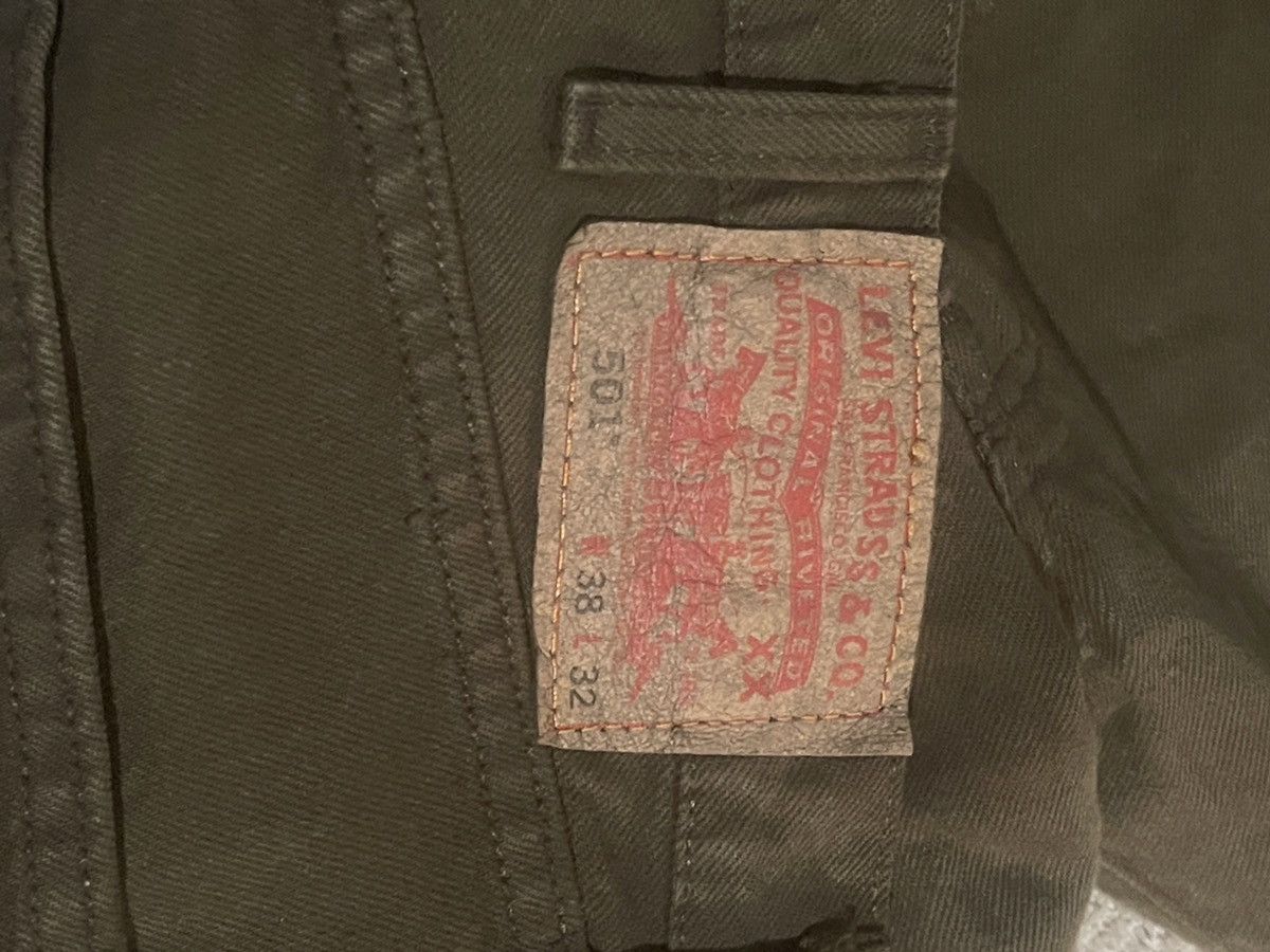 Levi's Olive Levi’s 501 38W 32L Size US 38 / EU 54 - 2 Thumbnail