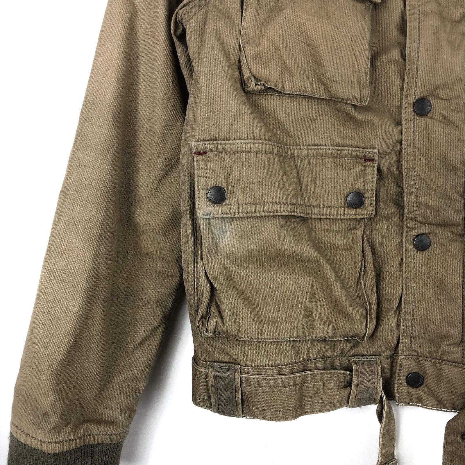 Japanese Brand (A46) Ball Biker Jacket Ace Cafe Racer 4 Pockets Size US S / EU 44-46 / 1 - 4 Thumbnail
