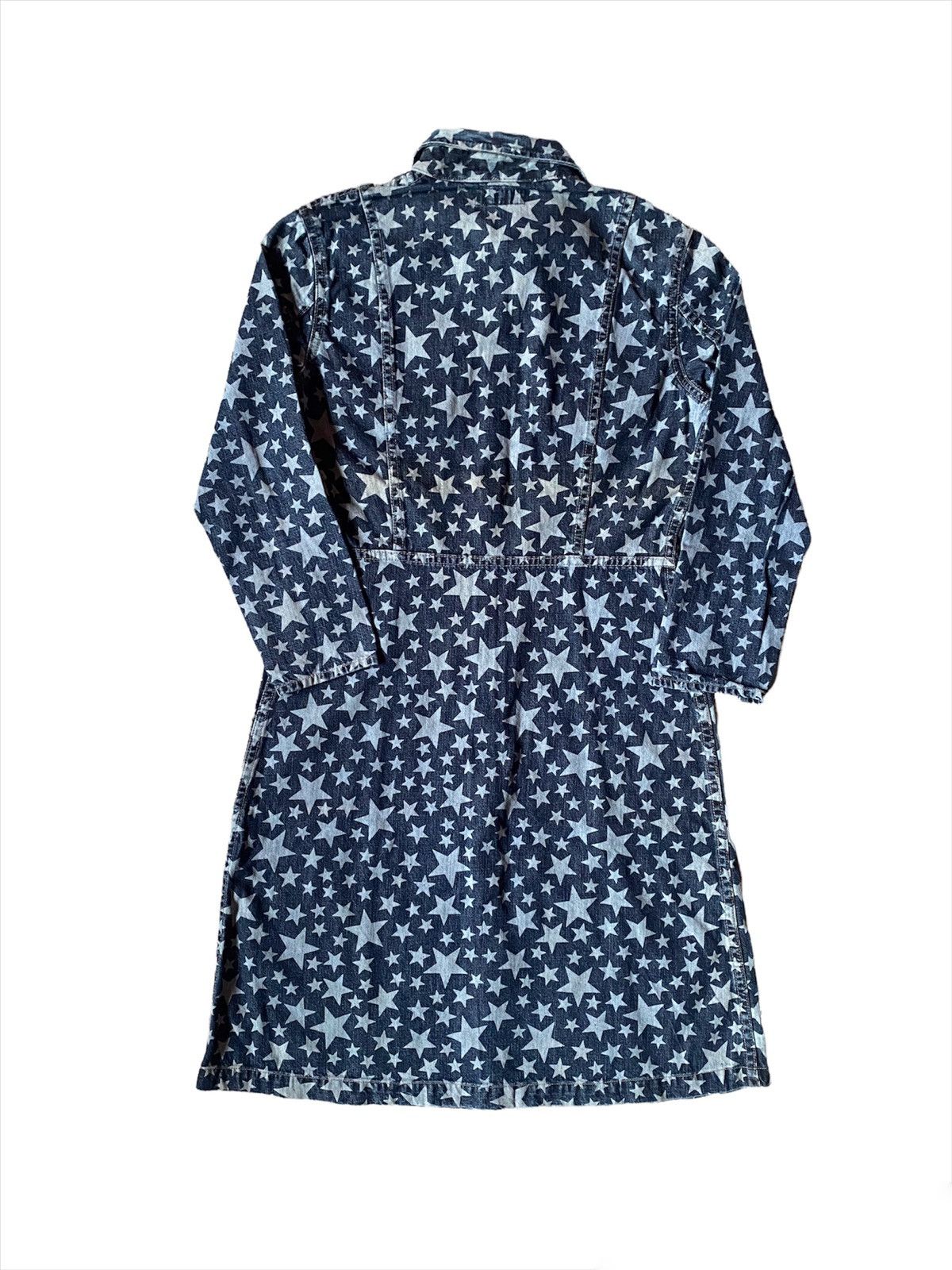 Hysteric Glamour 💥Vintage Hysteric Glamour Star Overprint Denim Dress Size XS / US 0-2 / IT 36-38 - 6 Thumbnail