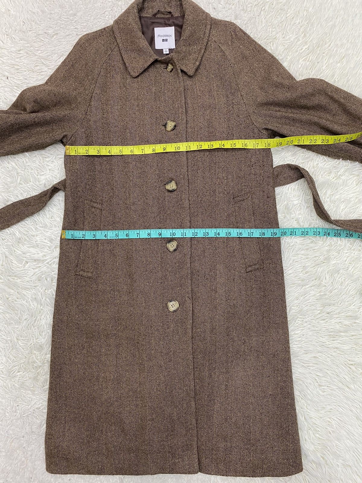 JW Anderson × Uniqlo J.W.Anderson x Uniqlo Tweed Wool Coat in Size S Size S / US 4 / IT 40 - 11 Thumbnail