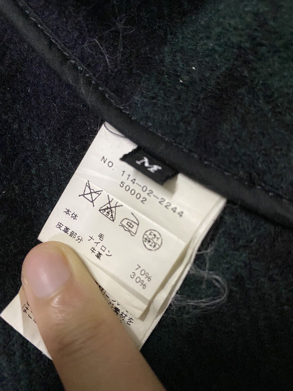 SHIPS × Ships Jet Blue Ships Jet Blue Besmar England Check Wool DUFFLE Coat Jacket Size US M / EU 48-50 / 2 - 13 Thumbnail