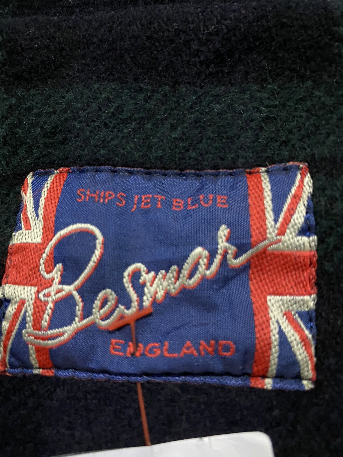 SHIPS × Ships Jet Blue Ships Jet Blue Besmar England Check Wool DUFFLE Coat Jacket Size US M / EU 48-50 / 2 - 12 Thumbnail