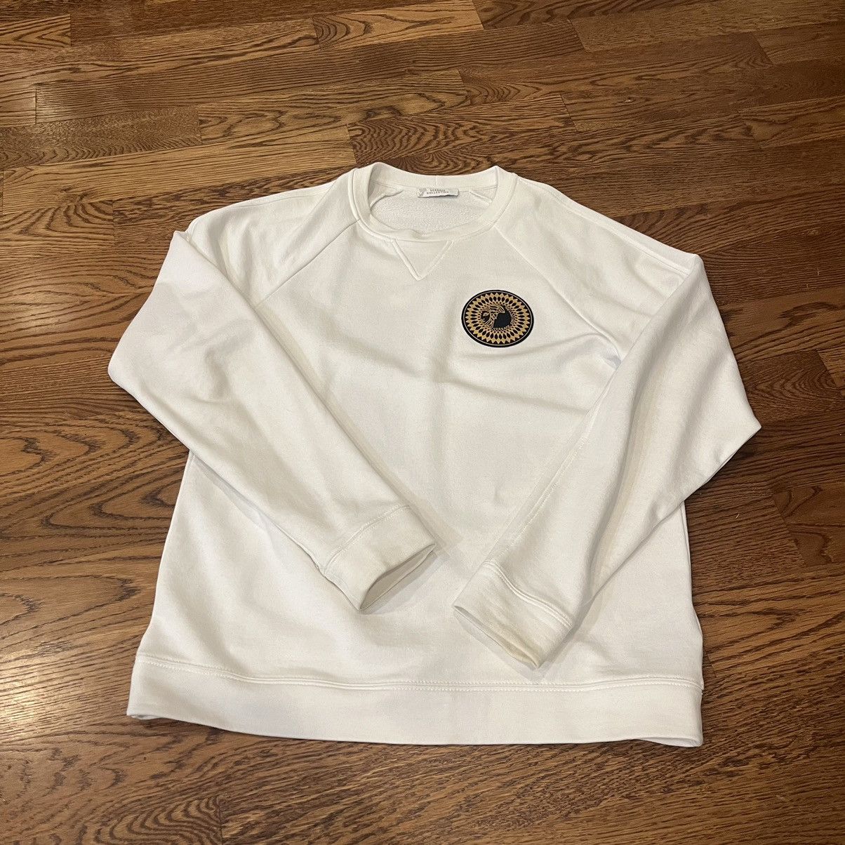 Versace Versace Collection Patch Logo Sweater White Size US M / EU 48-50 / 2 - 1 Thumbnail