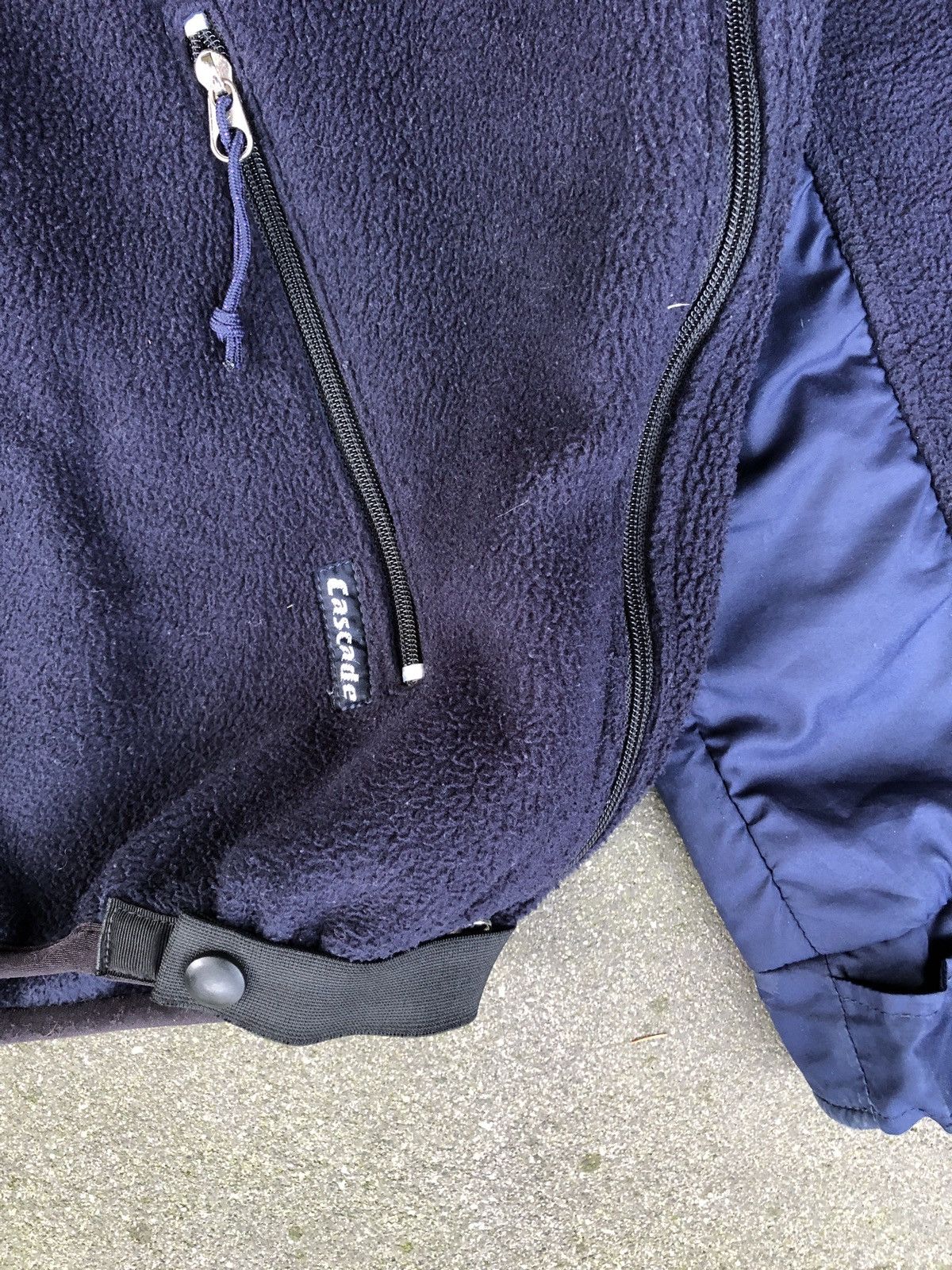 Vintage 70s 80s side zip tactical fleece nylon sherpa adjustable Size US L / EU 52-54 / 3 - 3 Thumbnail
