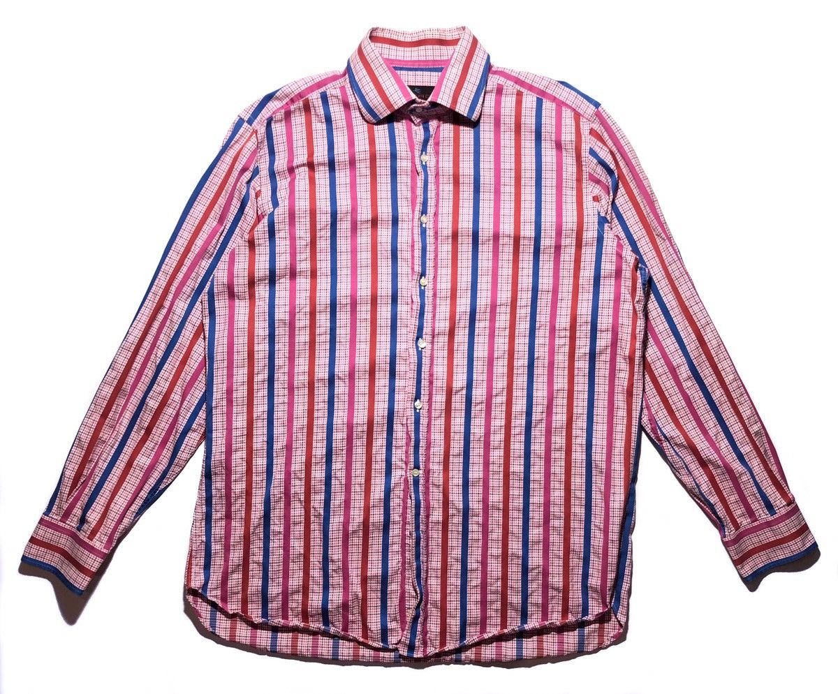 Etro Etro Striped Multicolour Shirt Size US XL / EU 56 / 4 - 1 Thumbnail
