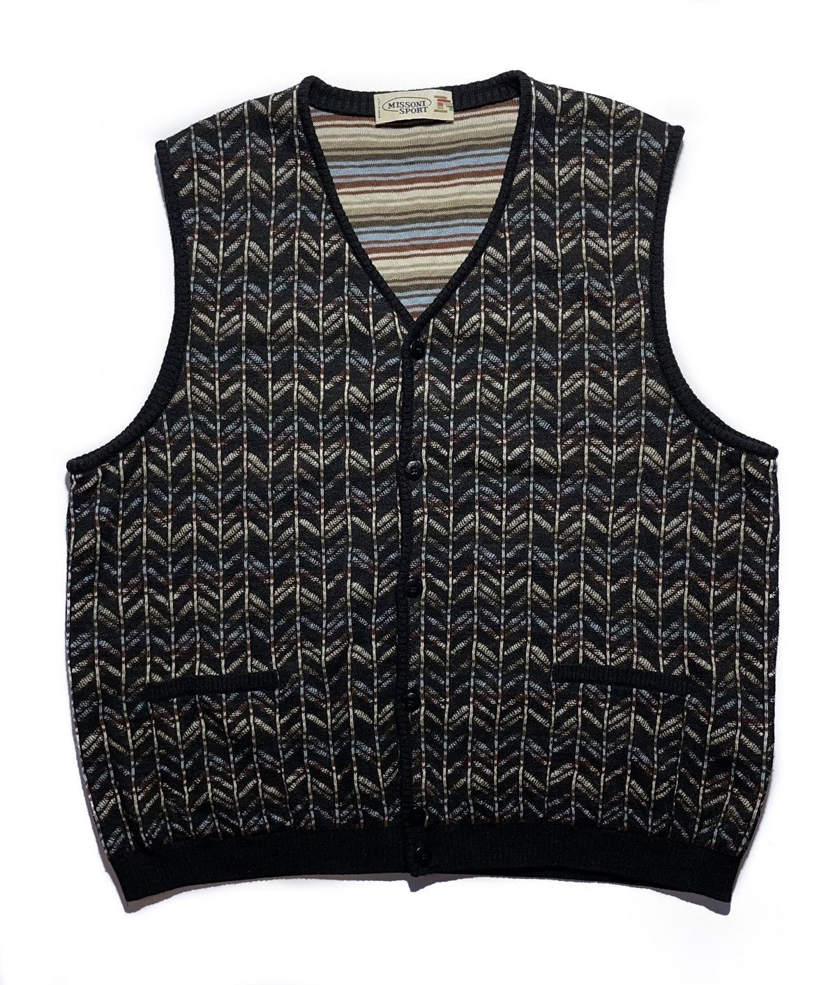 Missoni Missoni Sport Knit Wool Vest Size US L / EU 52-54 / 3 - 1 Thumbnail