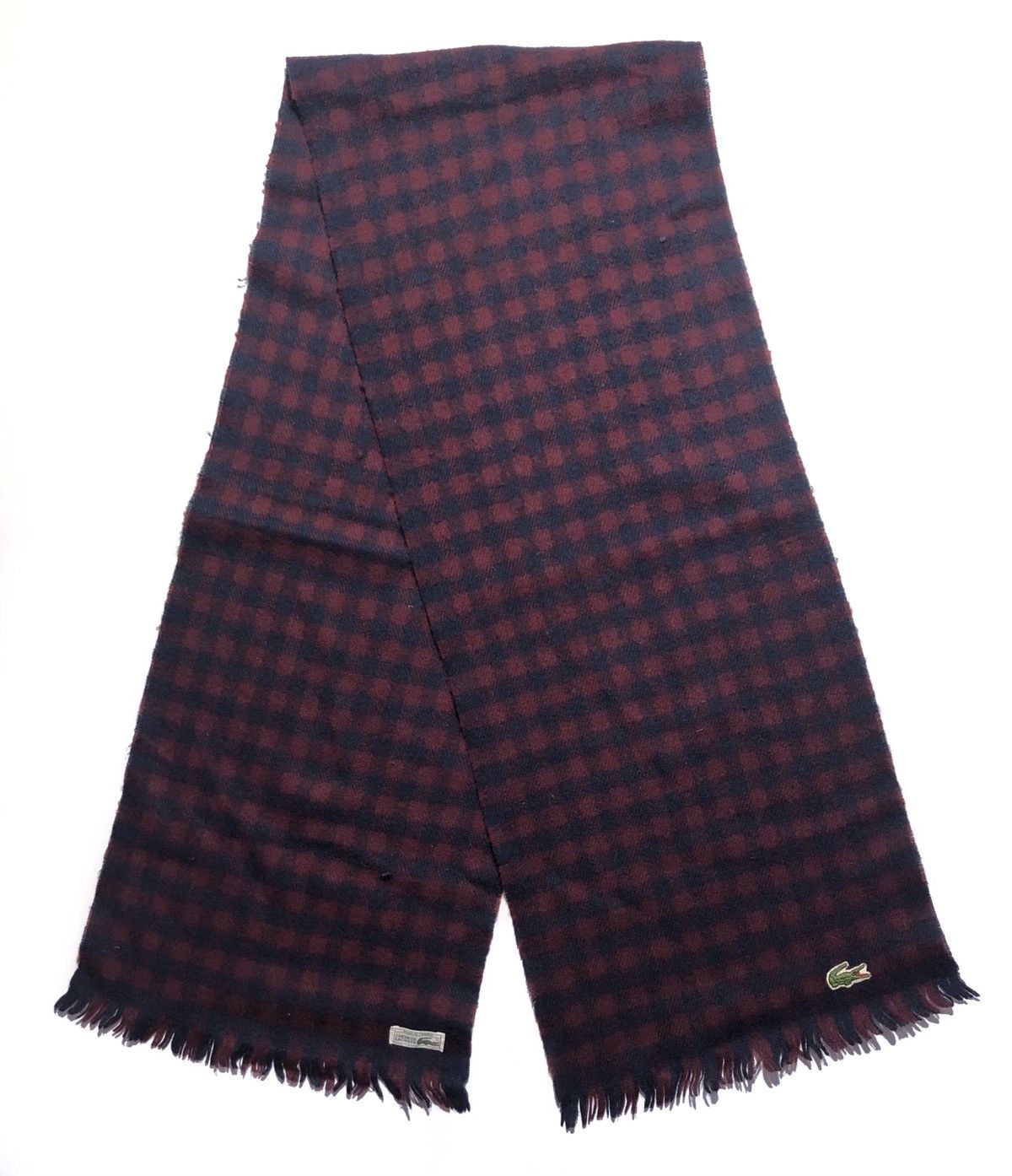 Lacoste Lacoste Vintage Plaid Scarf Size ONE SIZE - 1 Thumbnail