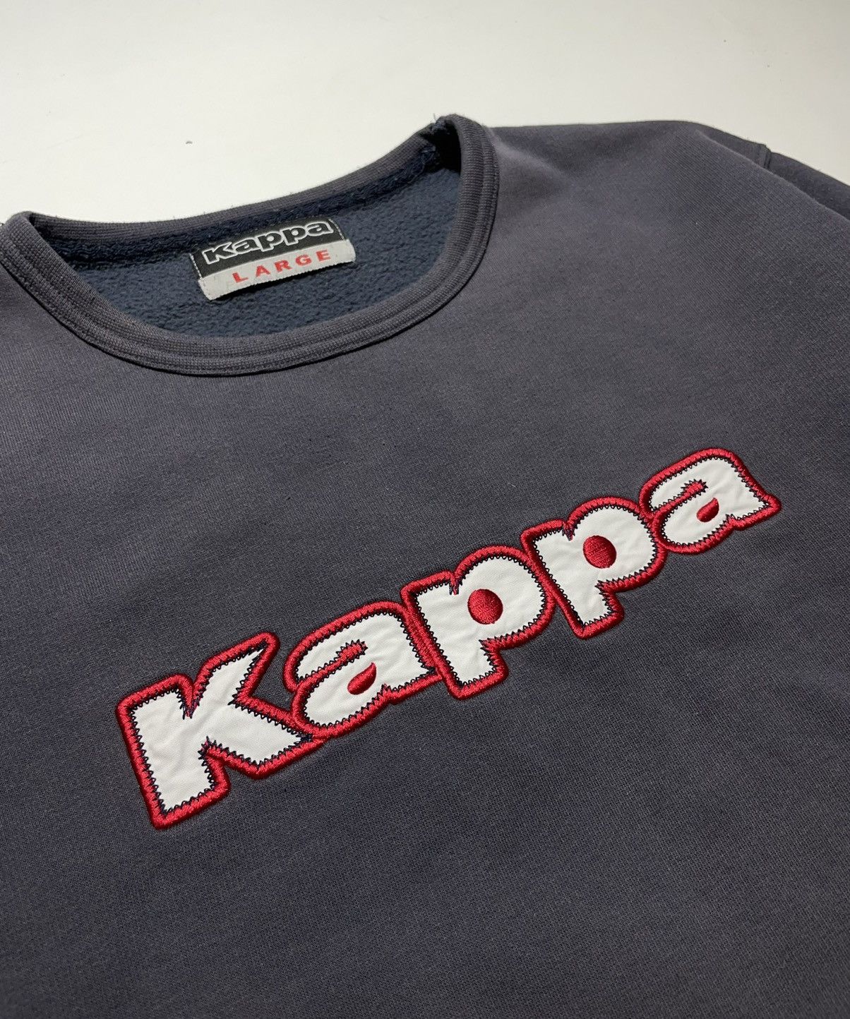 Kappa Kappa Big Logo Vintage Sweatshirt Size US L / EU 52-54 / 3 - 3 Thumbnail