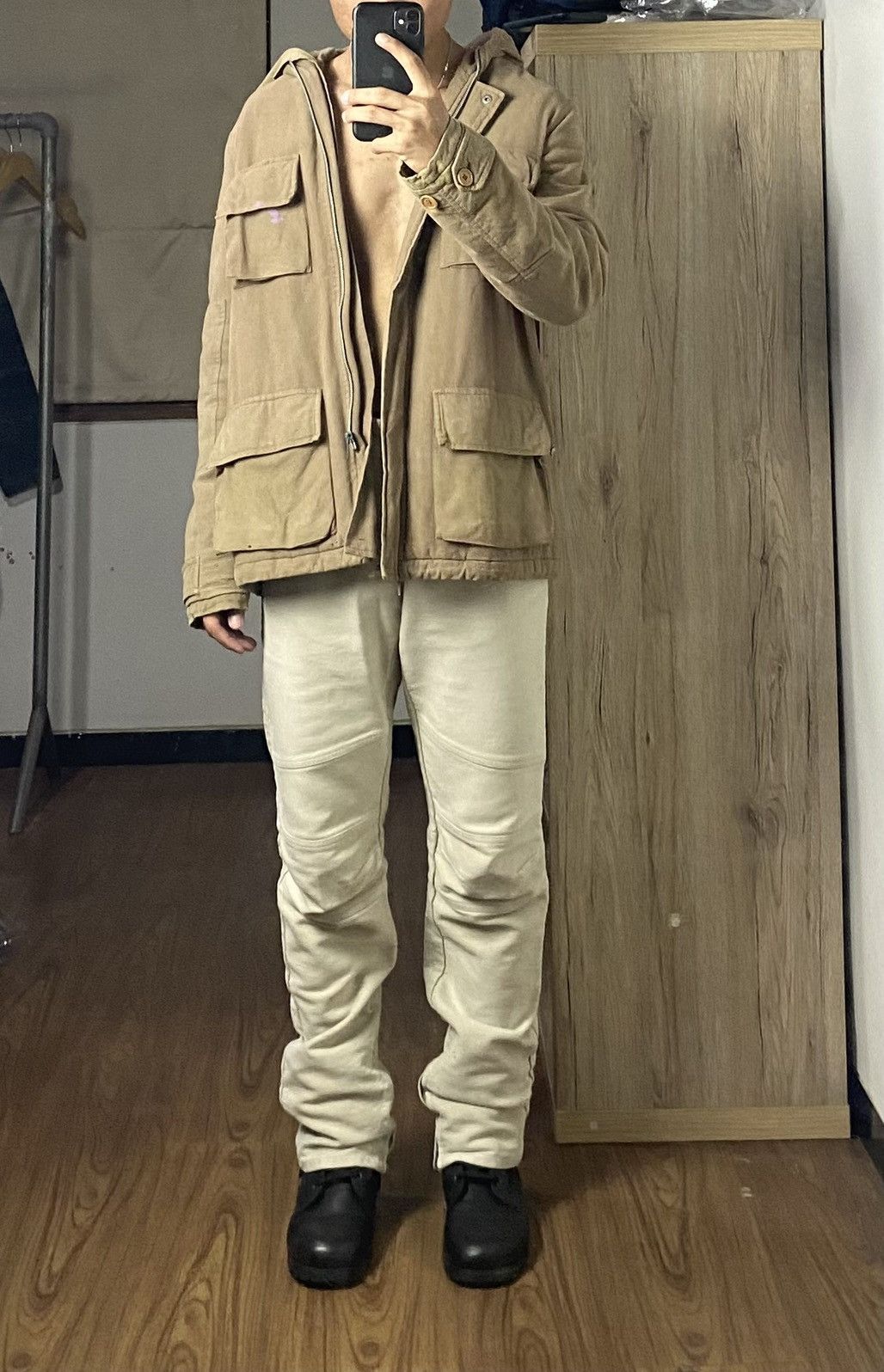 Helmut Lang AW1999 Helmut Lang Astro Moto Moleskin Biker Pants Size US 31 - 1 Thumbnail