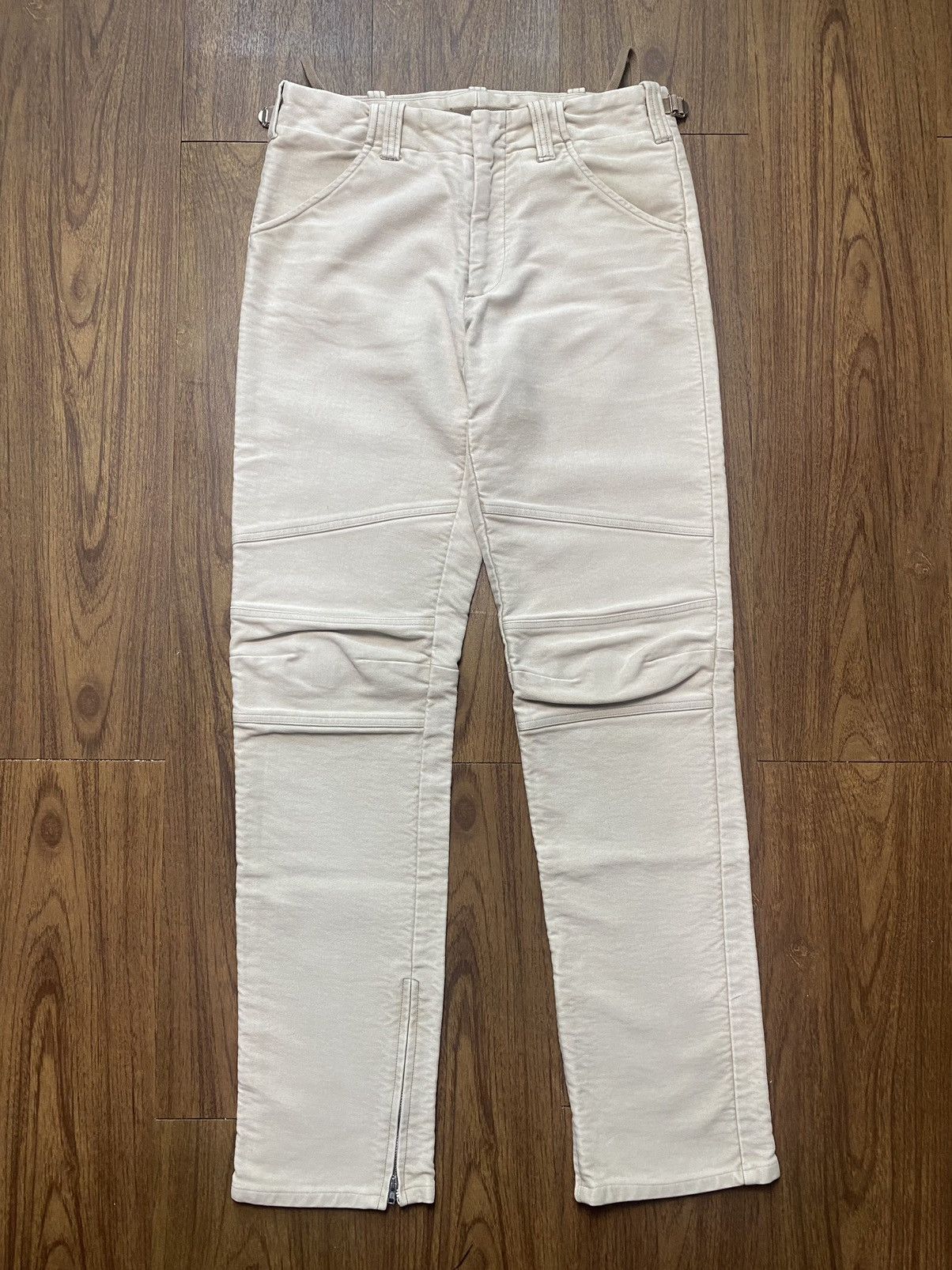 Helmut Lang AW1999 Helmut Lang Astro Moto Moleskin Biker Pants Size US 31 - 3 Thumbnail