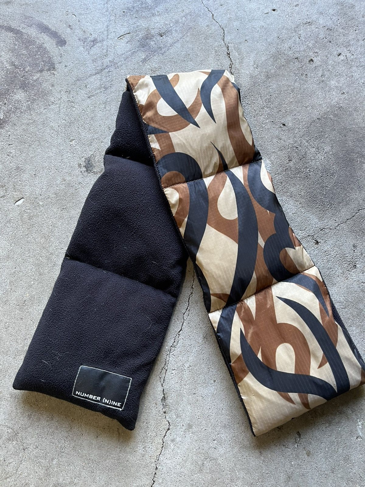 Rare NUMBER (N)INE Scarf ナンバーナイン スカーフ Number (N)ine Number nine tribal puffer scarf | Grailed