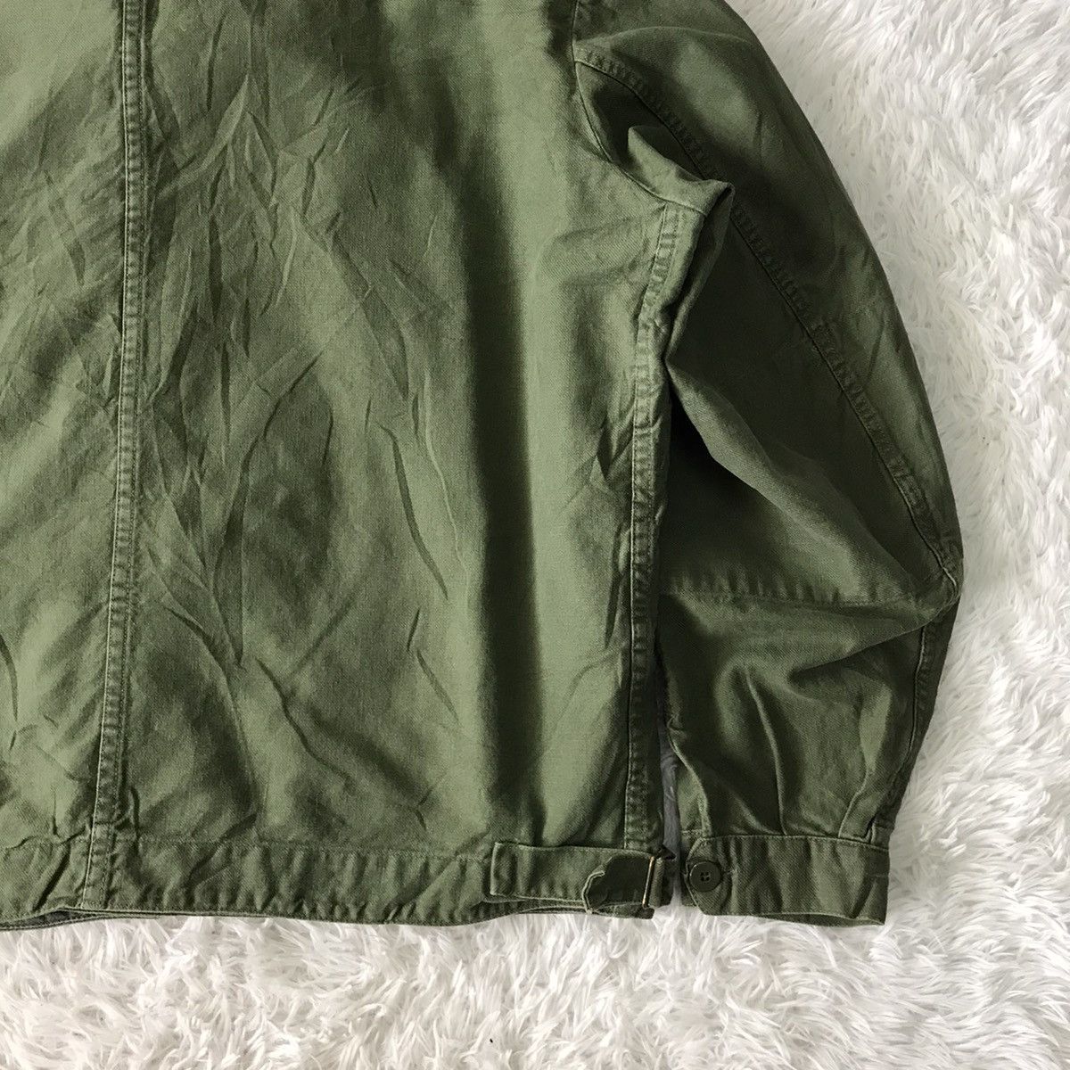 Vintage 💥Vtg 60s Swedish Military Army Shirt Jacket Size US L / EU 52-54 / 3 - 8 Thumbnail