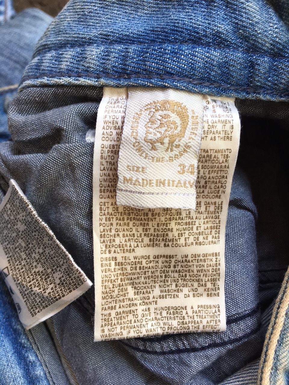 Diesel DIESEL Distressed Thavar Slim Skinny Men.s made in Italy Size US 34 / EU 50 - 11 Thumbnail