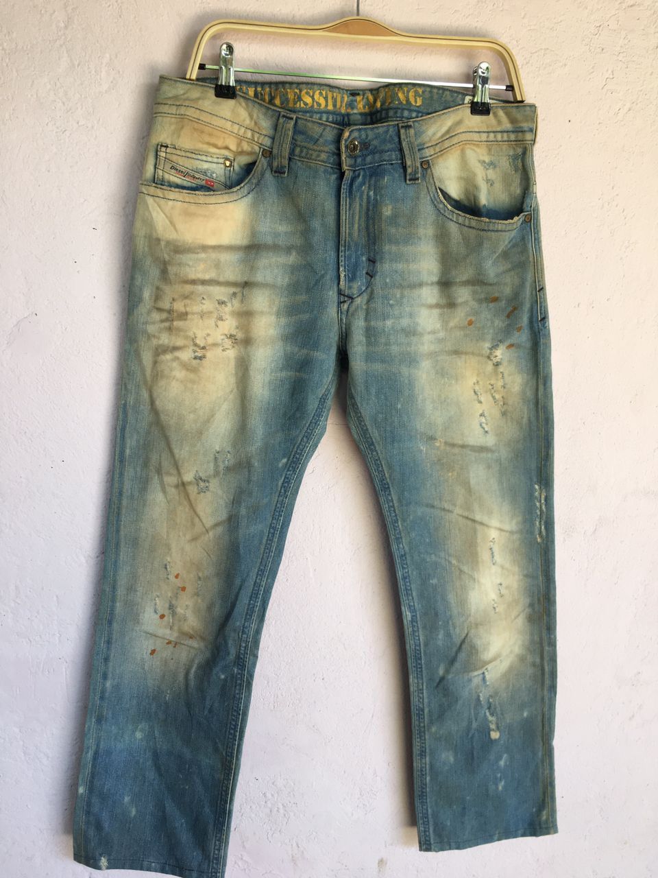Diesel DIESEL Distressed Thavar Slim Skinny Men.s made in Italy Size US 34 / EU 50 - 3 Thumbnail
