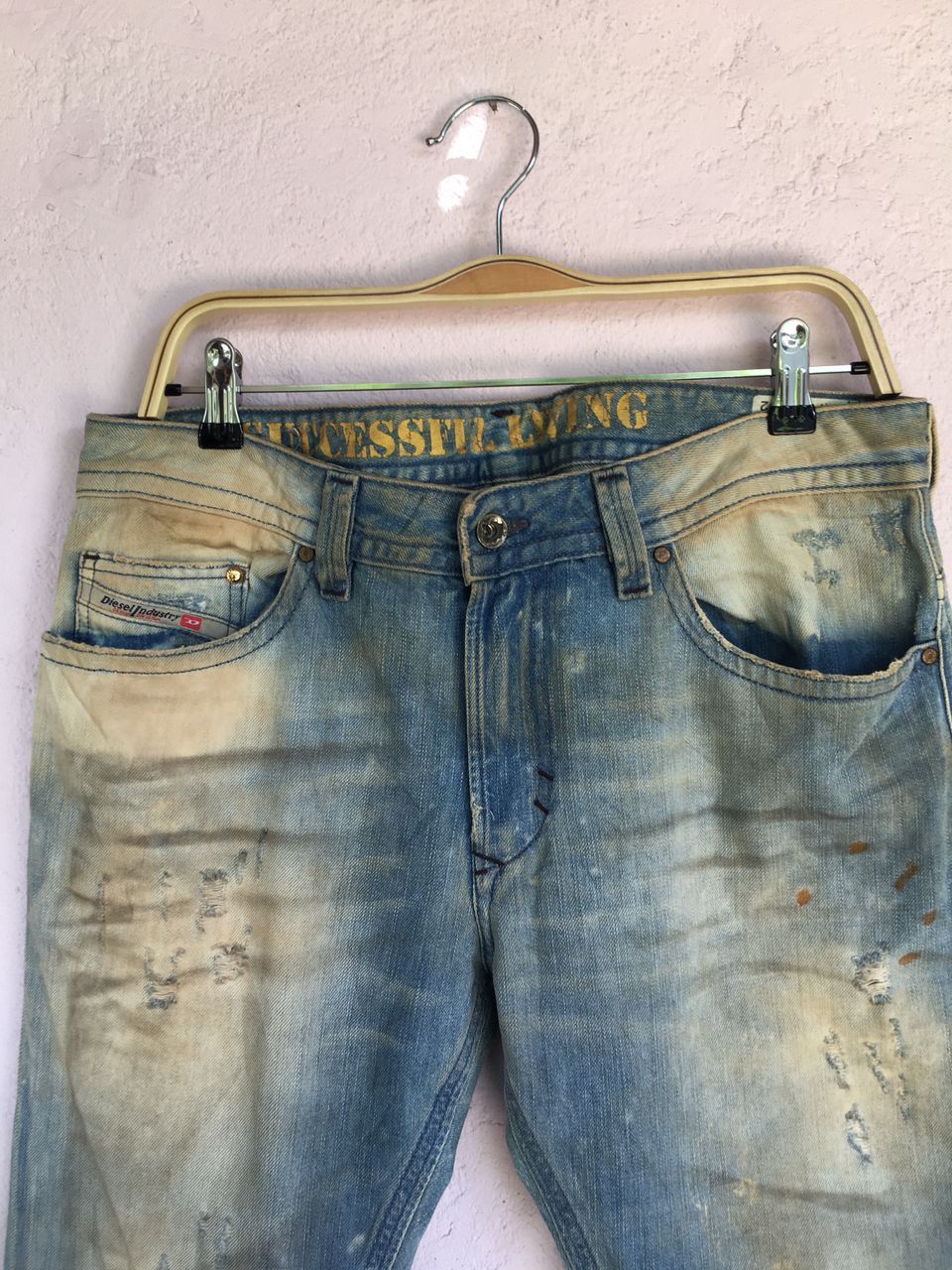Diesel DIESEL Distressed Thavar Slim Skinny Men.s made in Italy Size US 34 / EU 50 - 5 Thumbnail