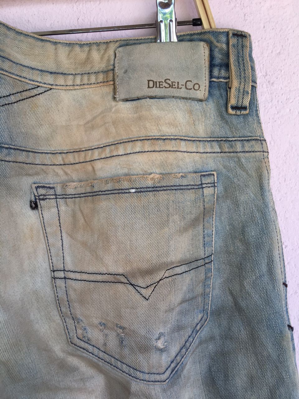 Diesel DIESEL Distressed Thavar Slim Skinny Men.s made in Italy Size US 34 / EU 50 - 8 Thumbnail