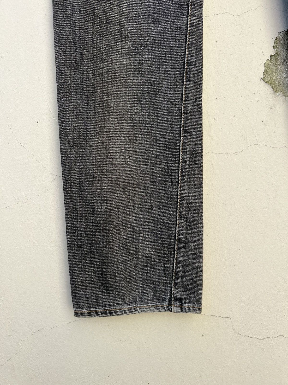 Denime × Vintage Vintage DENIME Japan Sun Faded Black Denim Selvedge Jeans Size US 31 - 14 Thumbnail