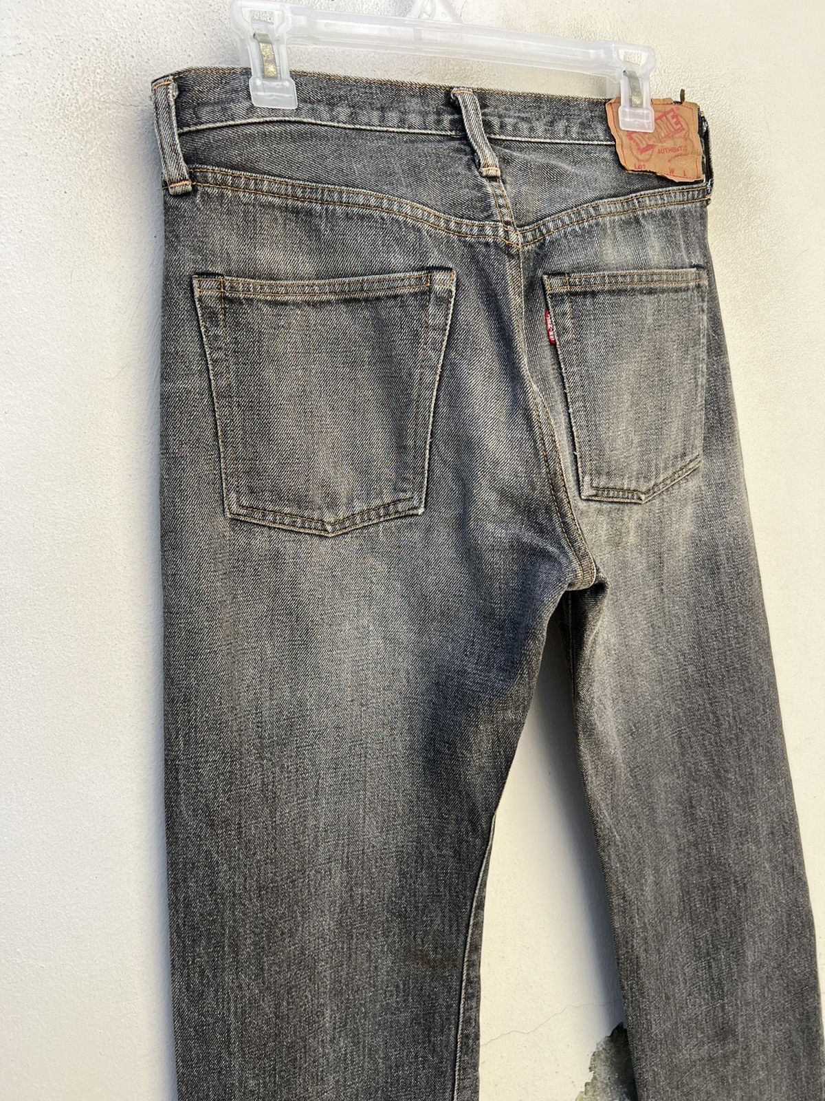 Denime × Vintage Vintage DENIME Japan Sun Faded Black Denim Selvedge Jeans Size US 31 - 11 Thumbnail
