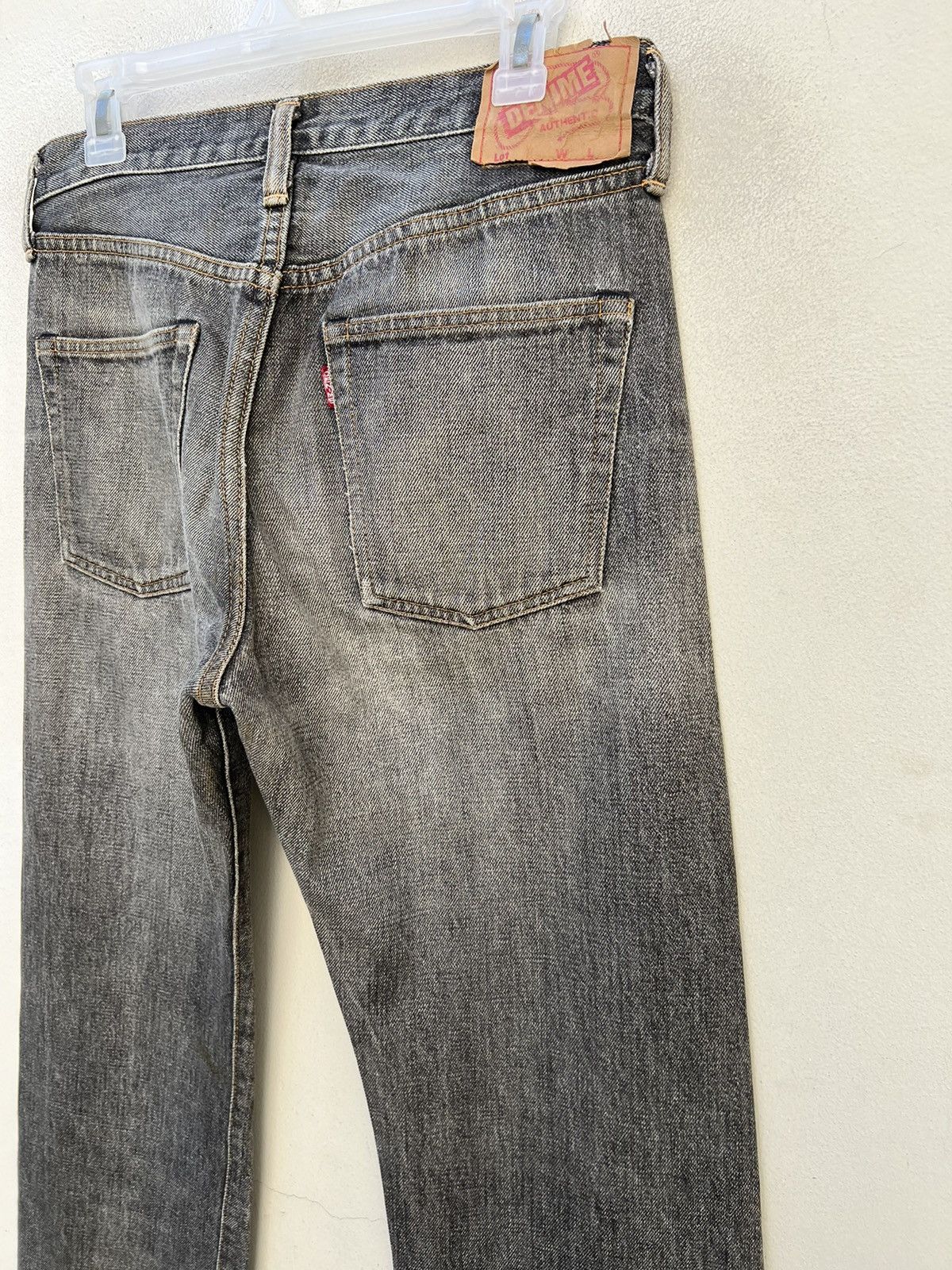 Denime × Vintage Vintage DENIME Japan Sun Faded Black Denim Selvedge Jeans Size US 31 - 15 Thumbnail