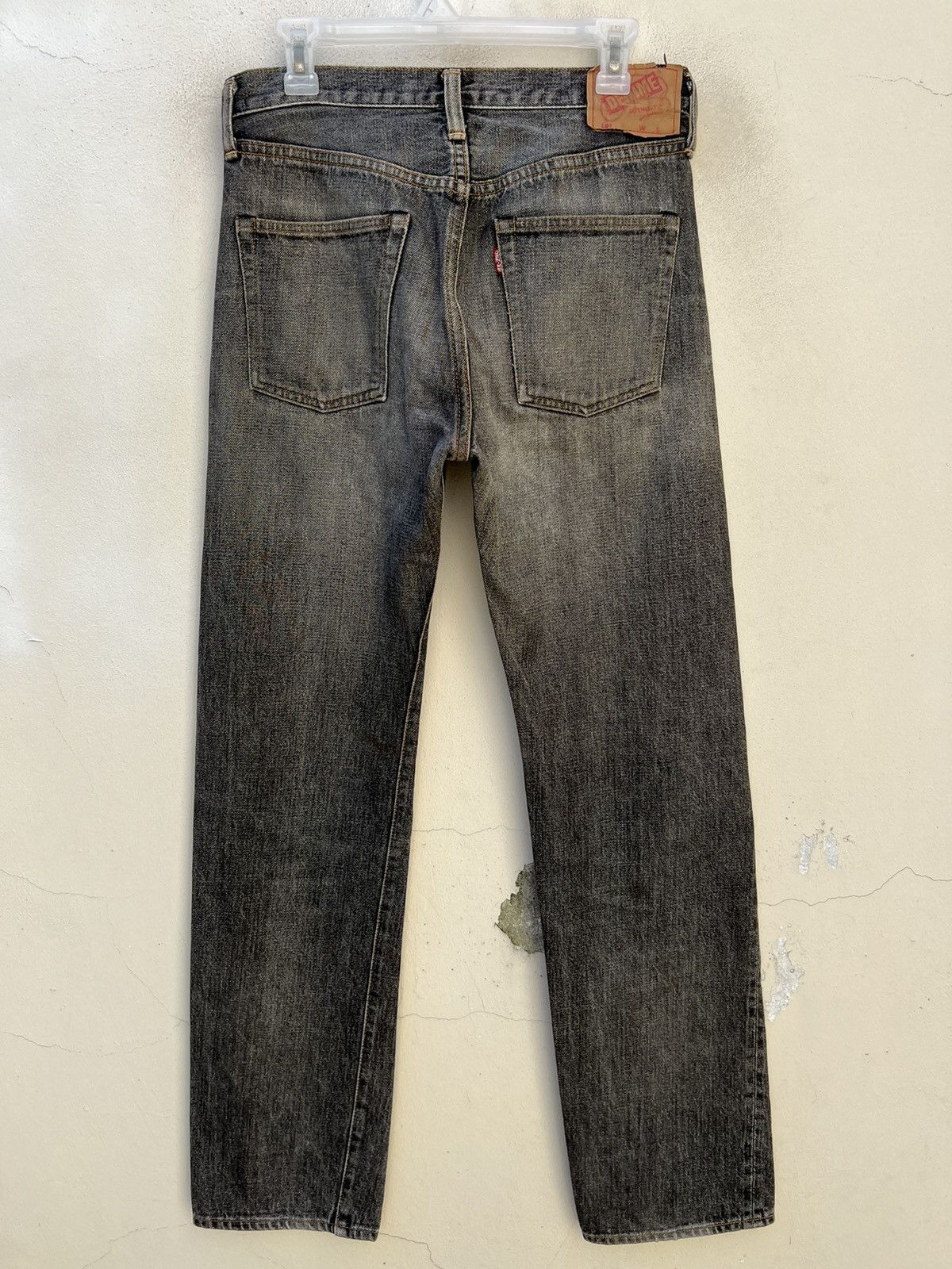 Denime × Vintage Vintage DENIME Japan Sun Faded Black Denim Selvedge Jeans Size US 31 - 10 Thumbnail