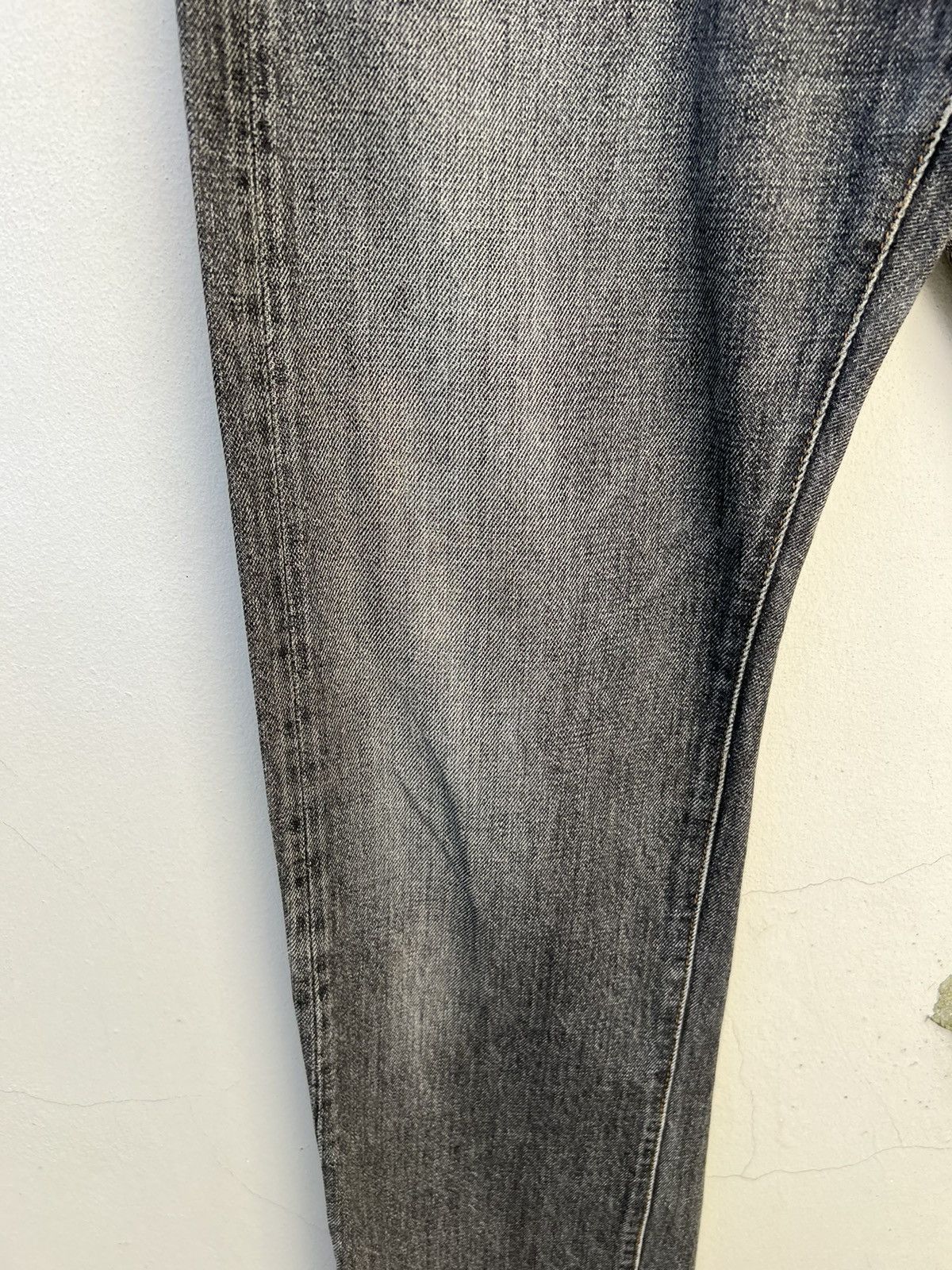 Denime × Vintage Vintage DENIME Japan Sun Faded Black Denim Selvedge Jeans Size US 31 - 4 Thumbnail