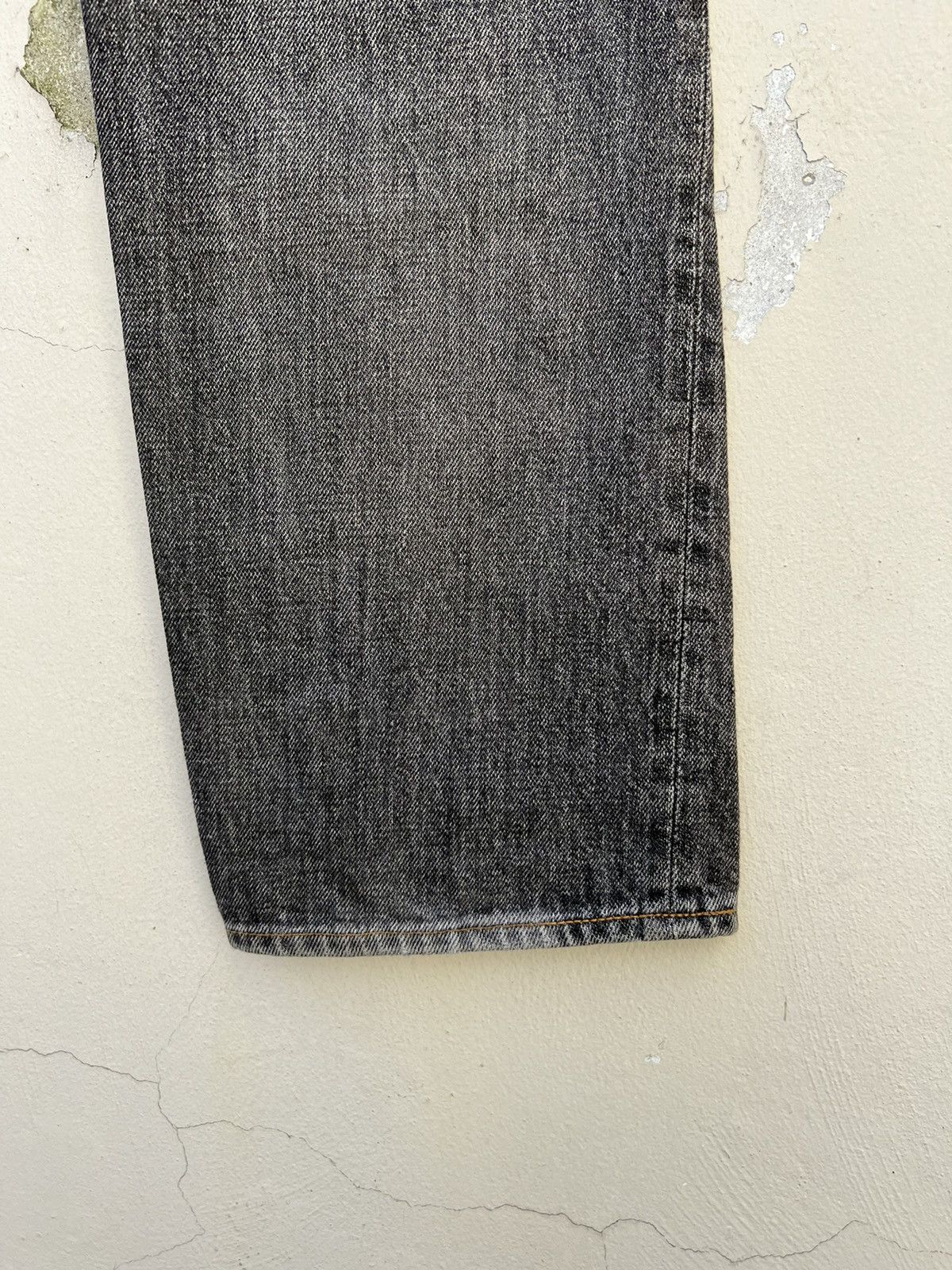 Denime × Vintage Vintage DENIME Japan Sun Faded Black Denim Selvedge Jeans Size US 31 - 18 Thumbnail