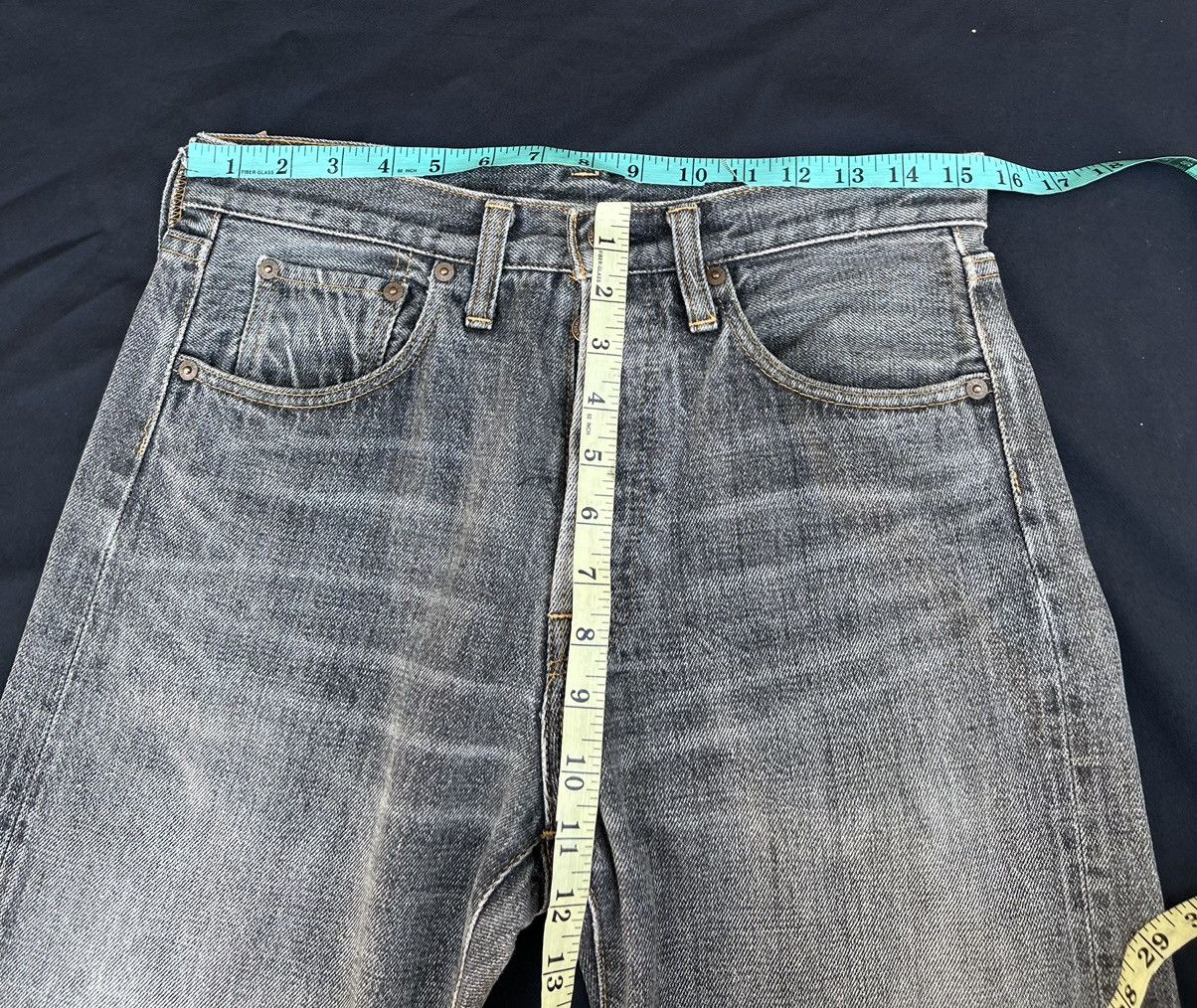 Denime × Vintage Vintage DENIME Japan Sun Faded Black Denim Selvedge Jeans Size US 31 - 22 Thumbnail