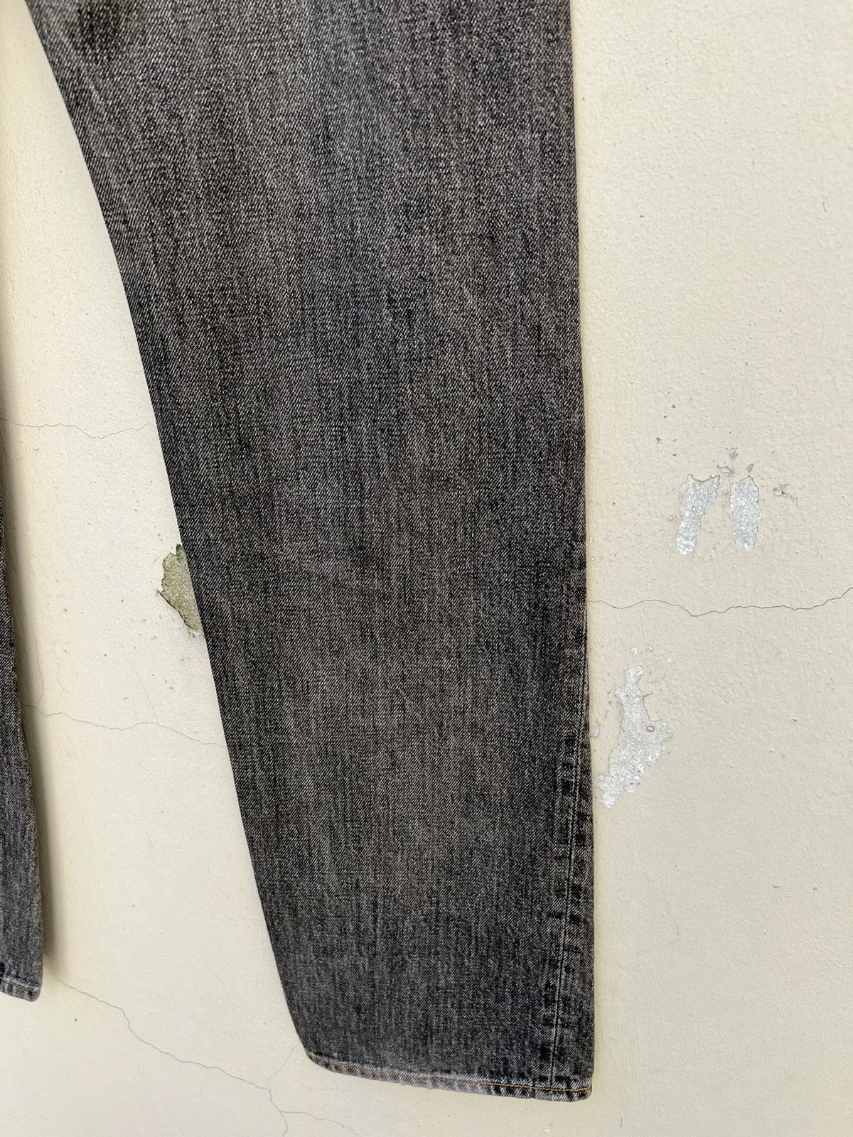 Denime × Vintage Vintage DENIME Japan Sun Faded Black Denim Selvedge Jeans Size US 31 - 17 Thumbnail