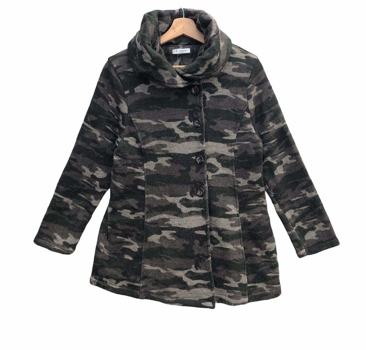 Japanese Brand La Monet Camouflage Wool Jacket Size US M / EU 48-50 / 2 - 1 Thumbnail