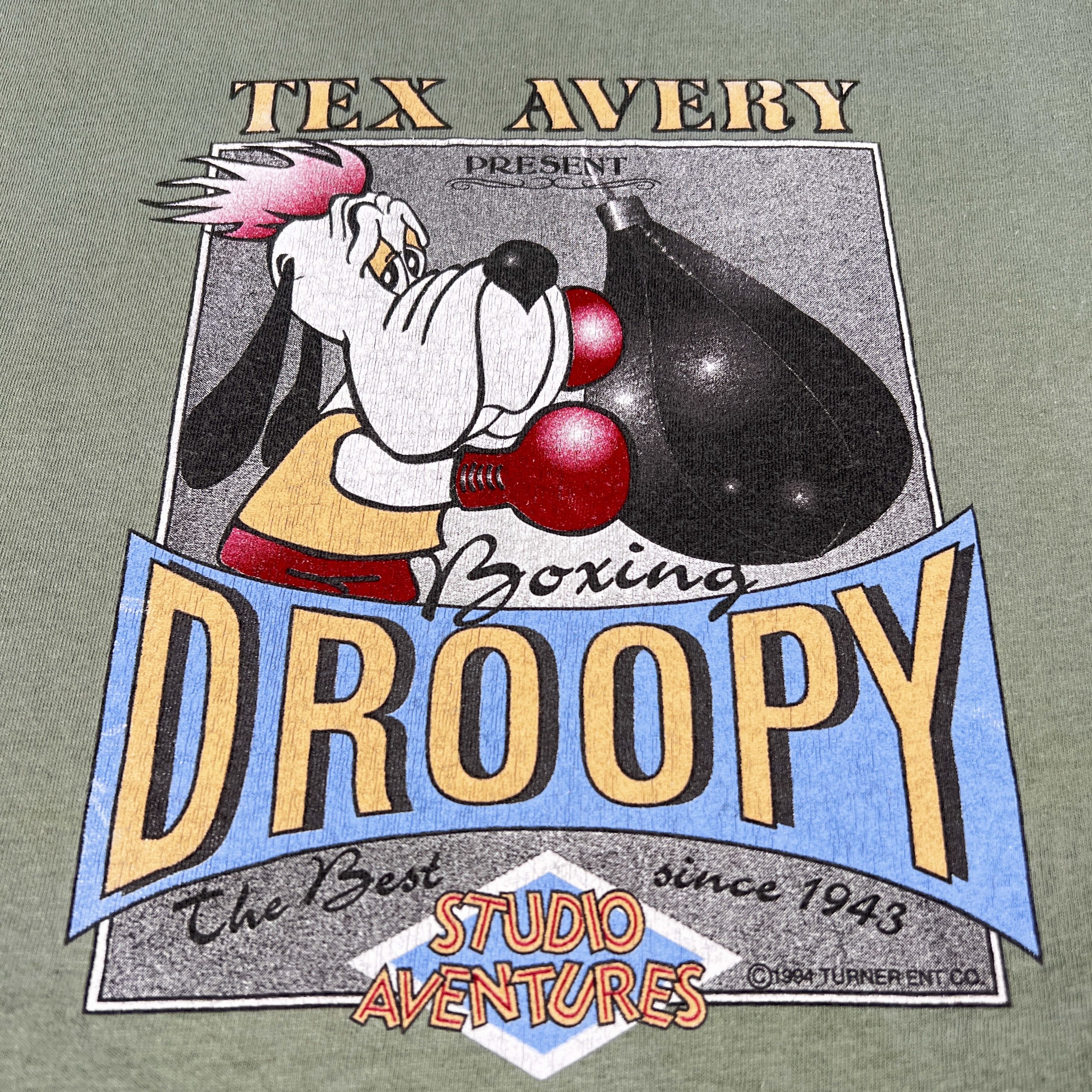 Cartoon Network Vintage 1994 Tex Avery Droopy ‘Boxing’ Promo T Shirt Size US L / EU 52-54 / 3 - 4 Thumbnail