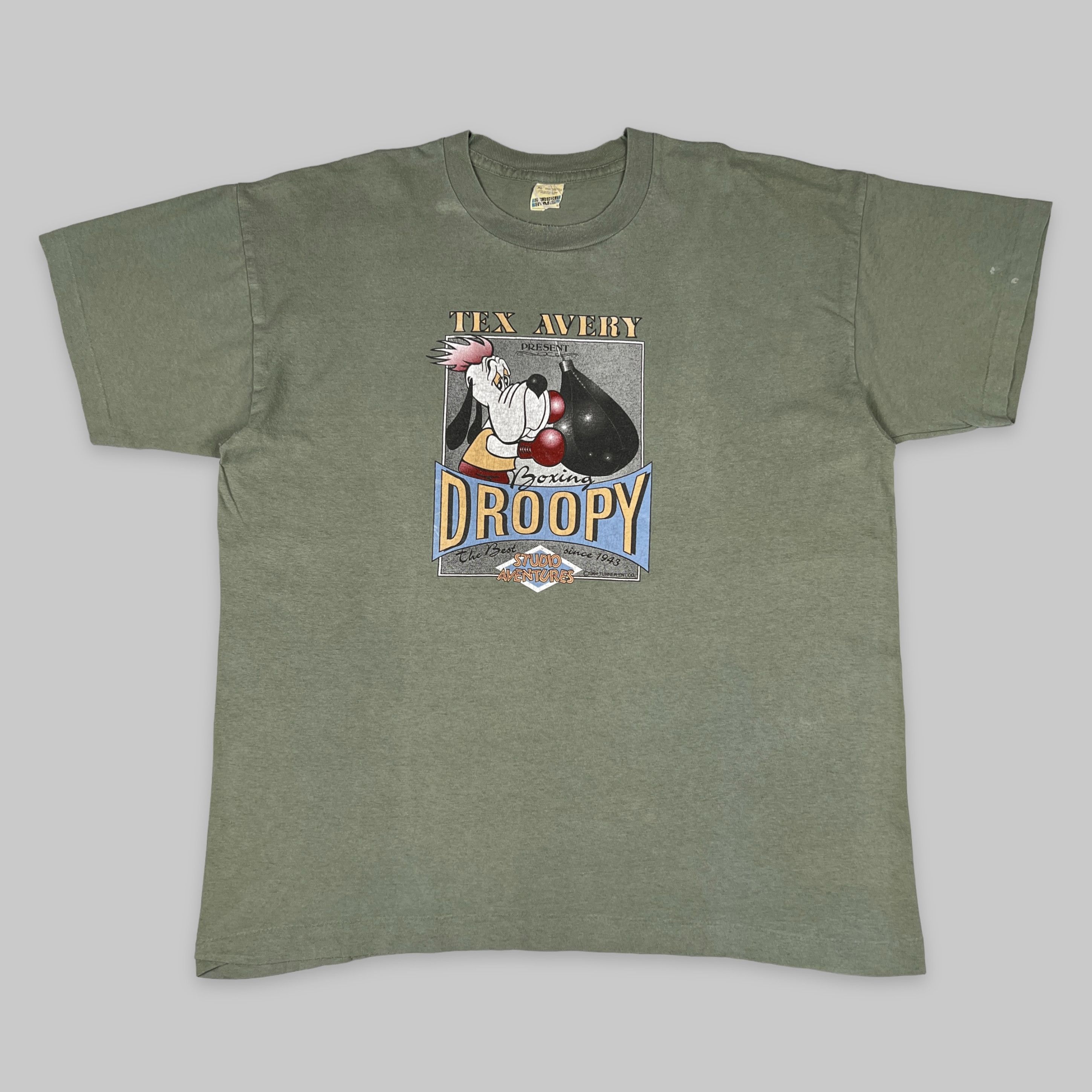 Cartoon Network Vintage 1994 Tex Avery Droopy ‘Boxing’ Promo T Shirt Size US L / EU 52-54 / 3 - 1 Thumbnail