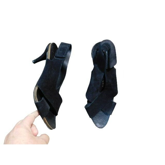 Pedro Garcia Pedro Garcia Size 40 / 9.5 Black Suede Leather Designer