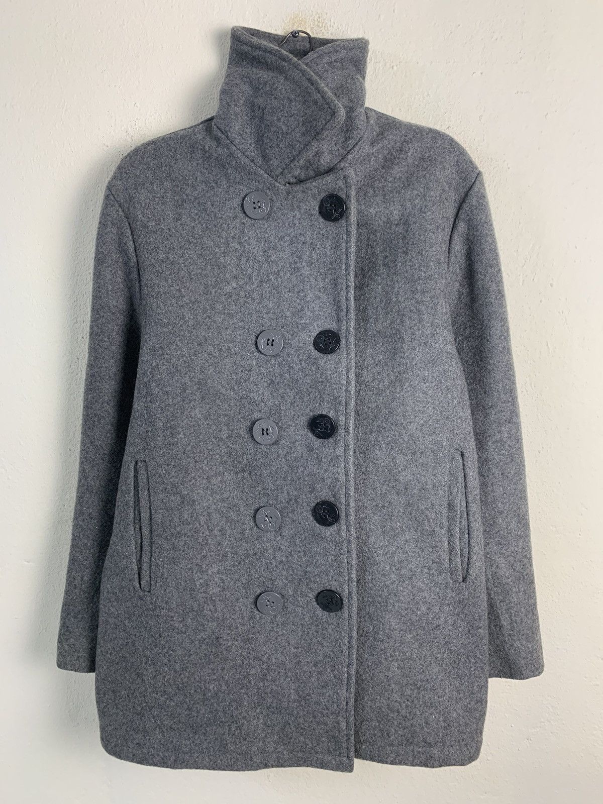 image of Schott Us740N Pea Jacket in Grey, Men's (Size Medium)