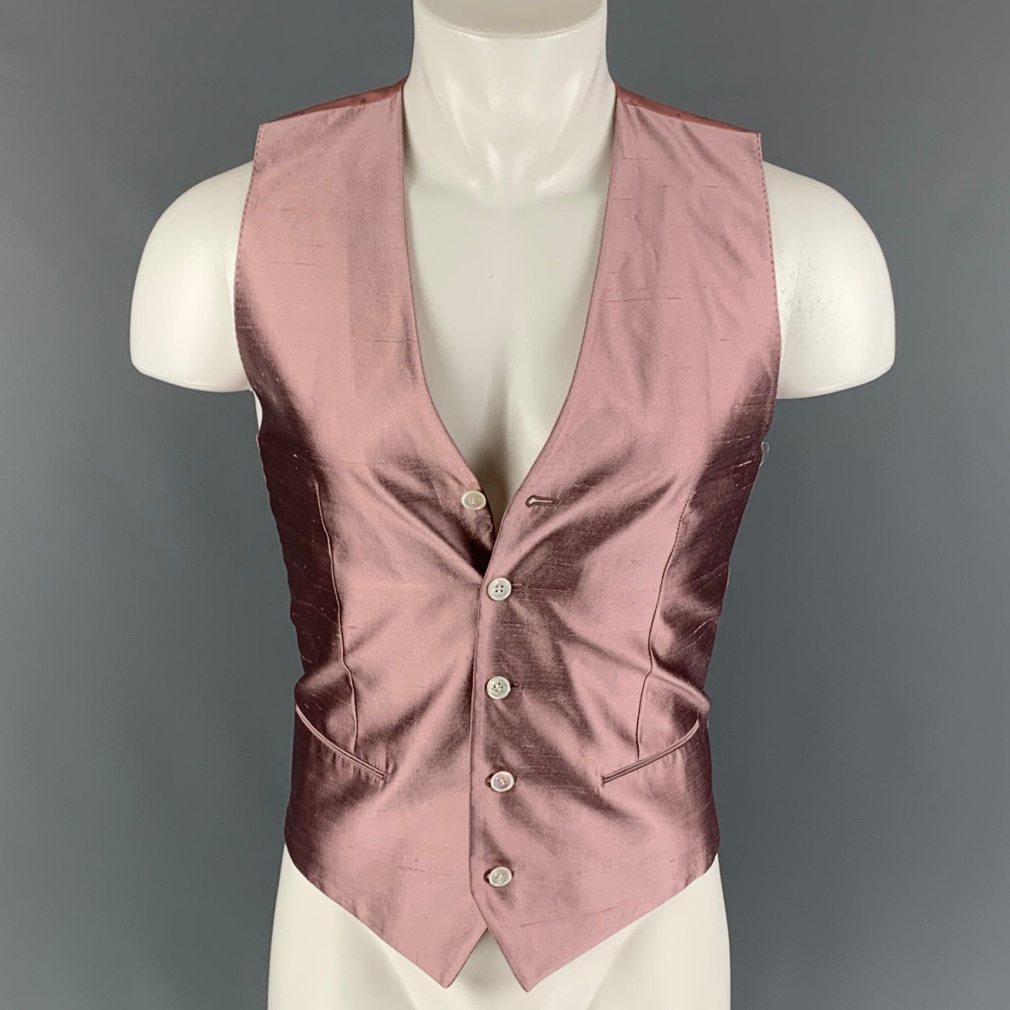 D&G by DOLCE & GABBANA Size 38 Black Silk Blend Vest main image 0