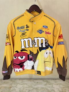 AUTHENTIC Rare Vintage M&ms Nascar Jacket Racing Coat Madison