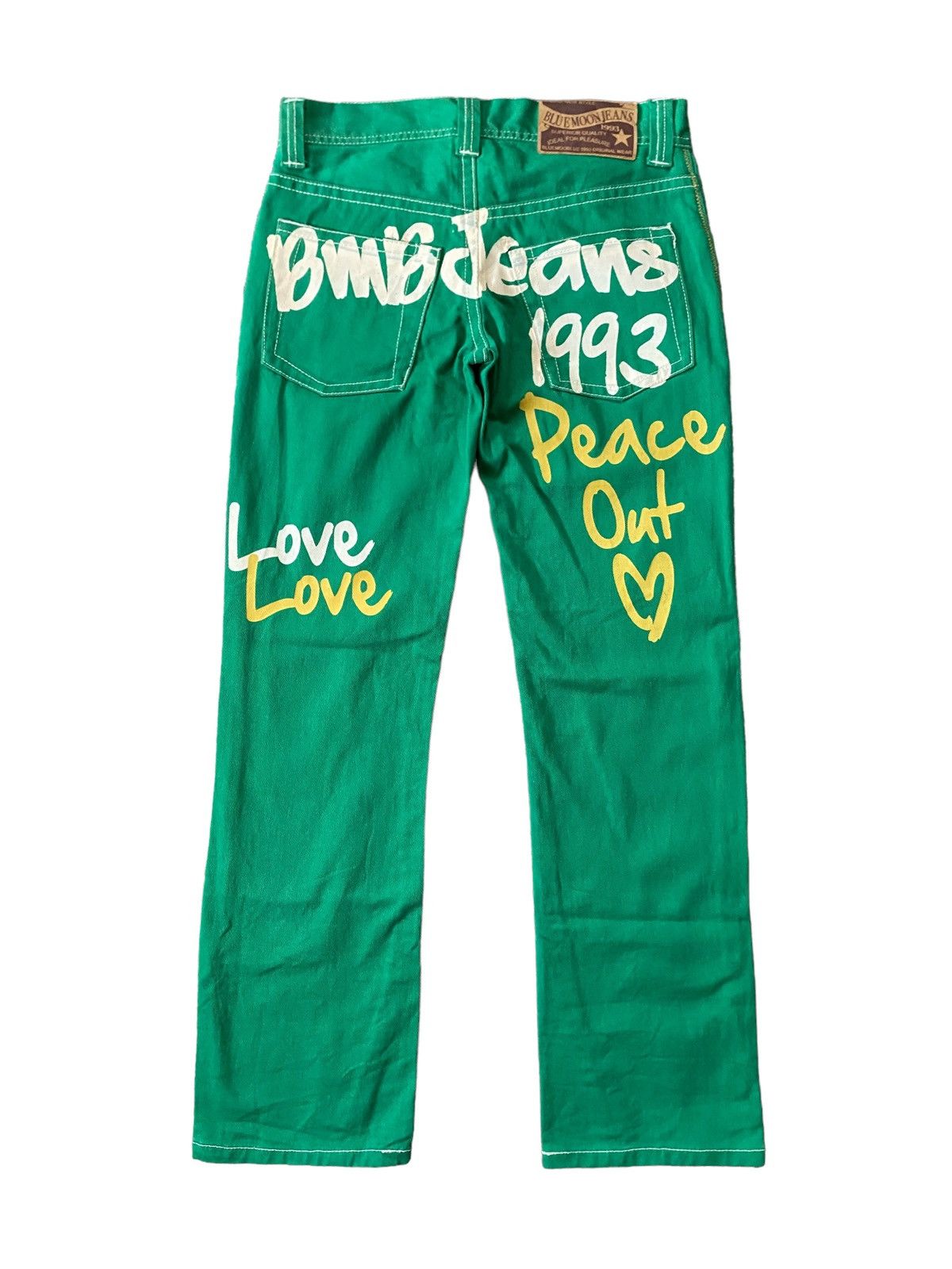 Hysteric Glamour 💥Vintage Japanese BlueMoon Art Pant Size 31" - 1 Thumbnail