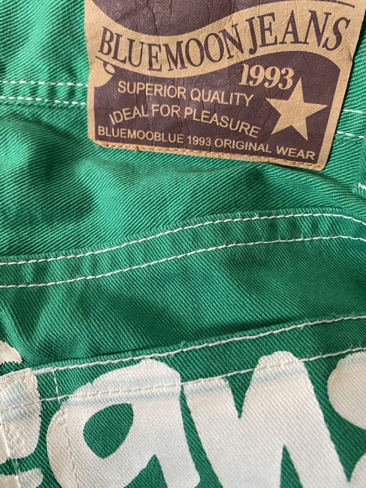 Hysteric Glamour 💥Vintage Japanese BlueMoon Art Pant Size 31" - 5 Thumbnail