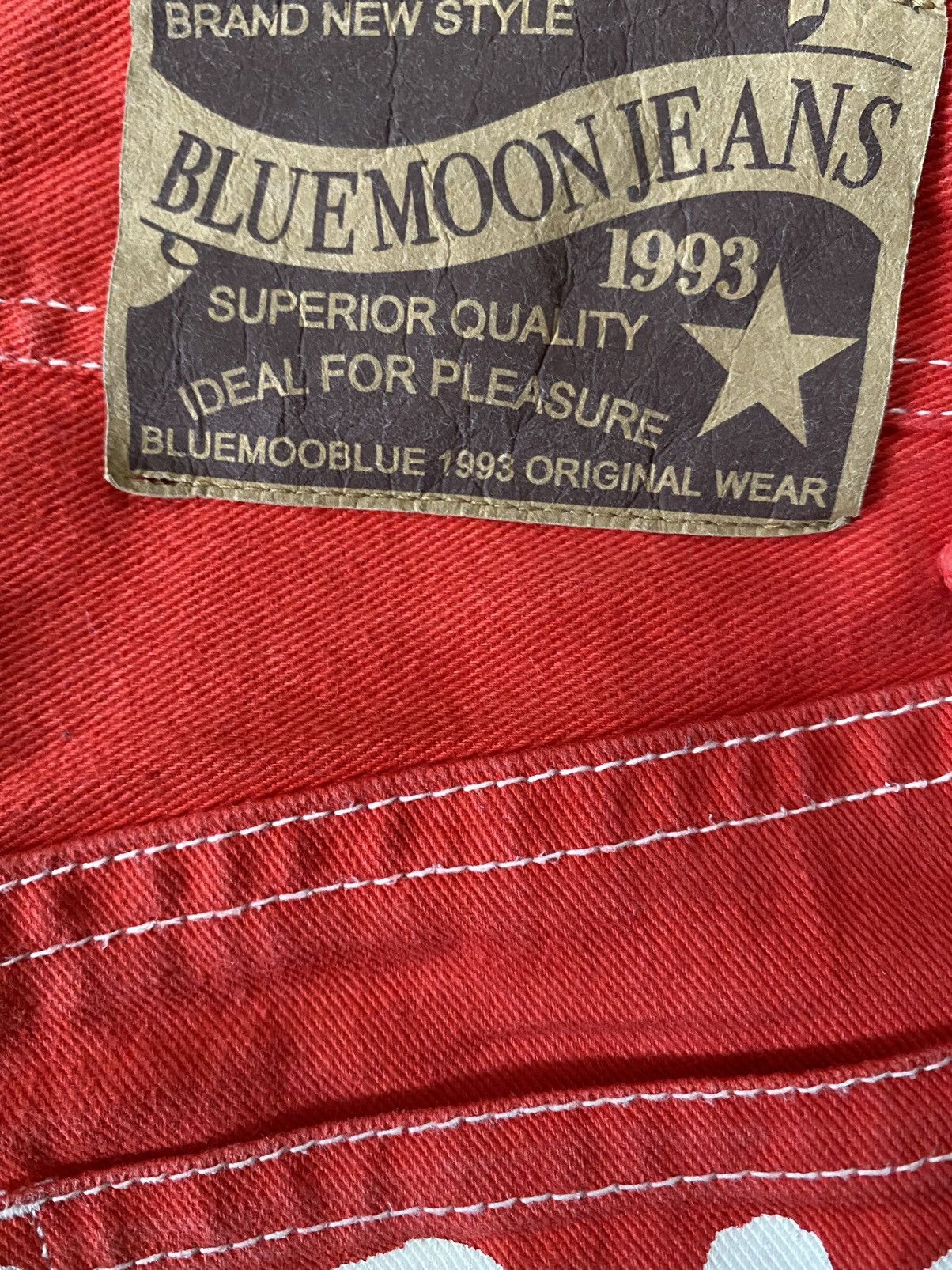 Hysteric Glamour 💥Vintage Japanese BlueMoon Art Pant Size 29" - 5 Thumbnail