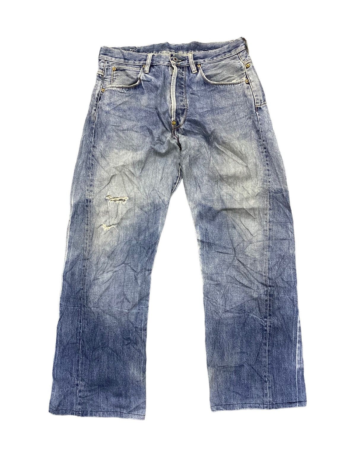 Japanese Brand Rare ONE TRUE SAXON japan buckle back jeans Size US 31 - 5 Thumbnail