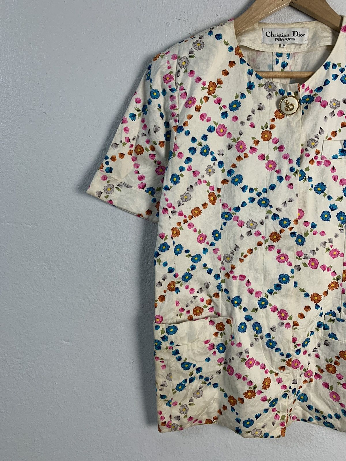 Christian Dior Monsieur Christian Dior Pret A Porter Floral Jacket Size S / US 4 / IT 40 - 3 Thumbnail